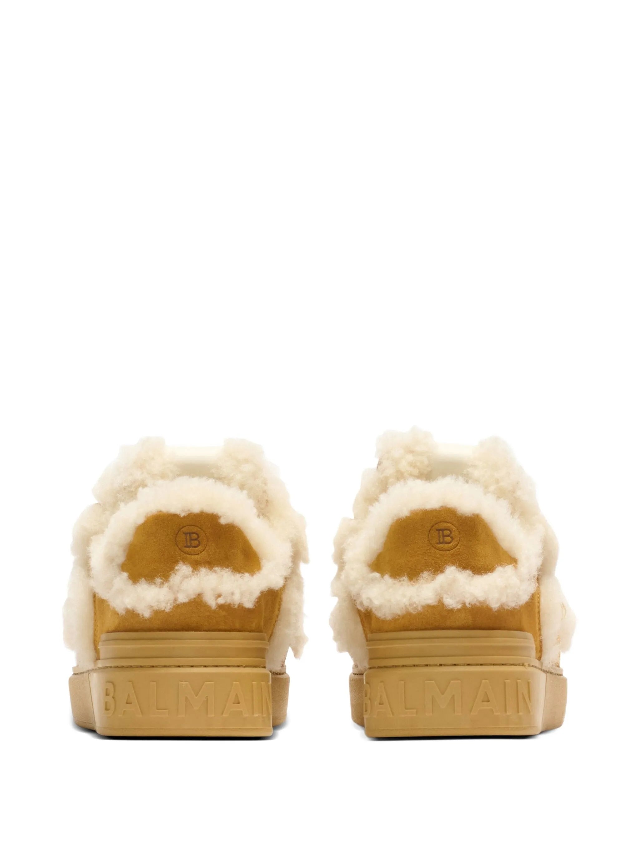 shearling suede sneakers