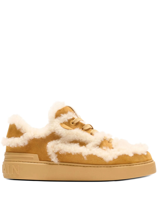 shearling suede sneakers