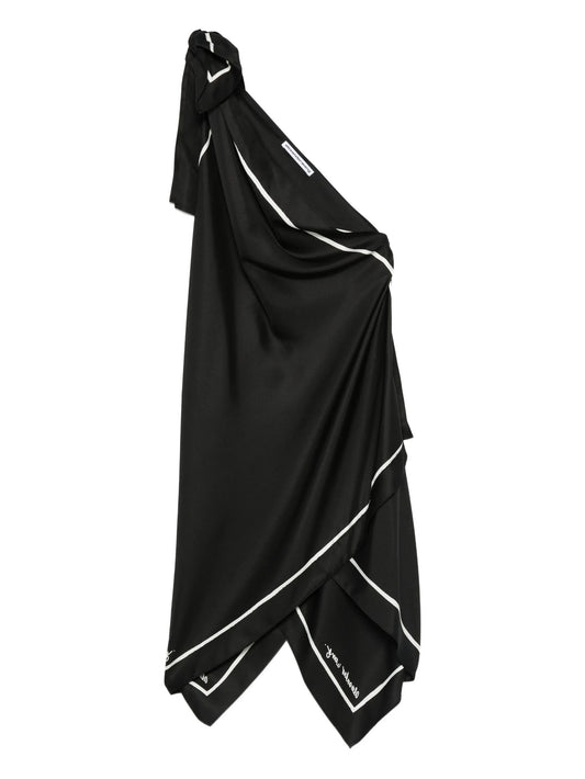 one-shoulder mini dress