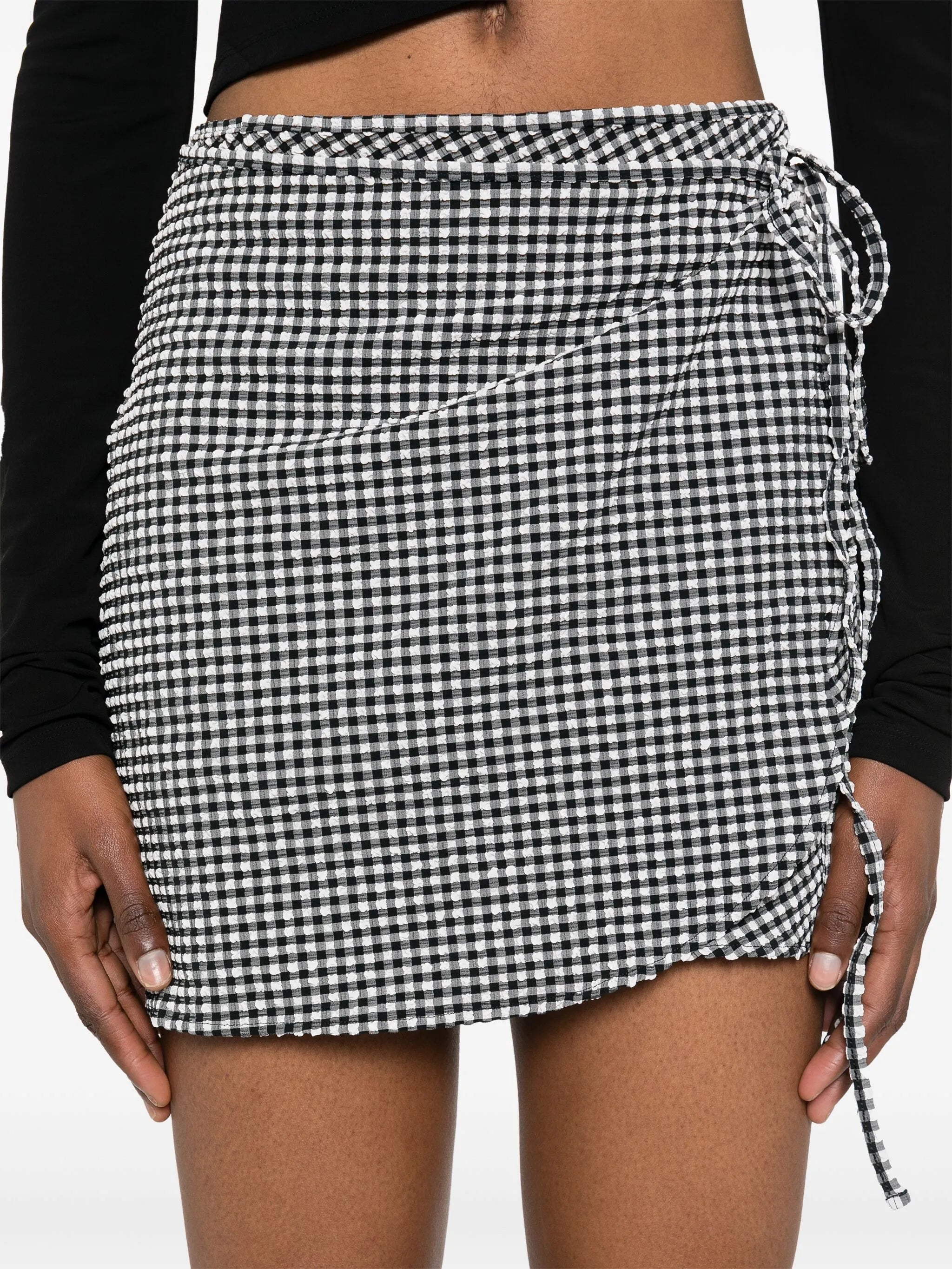 mini checkered skirt