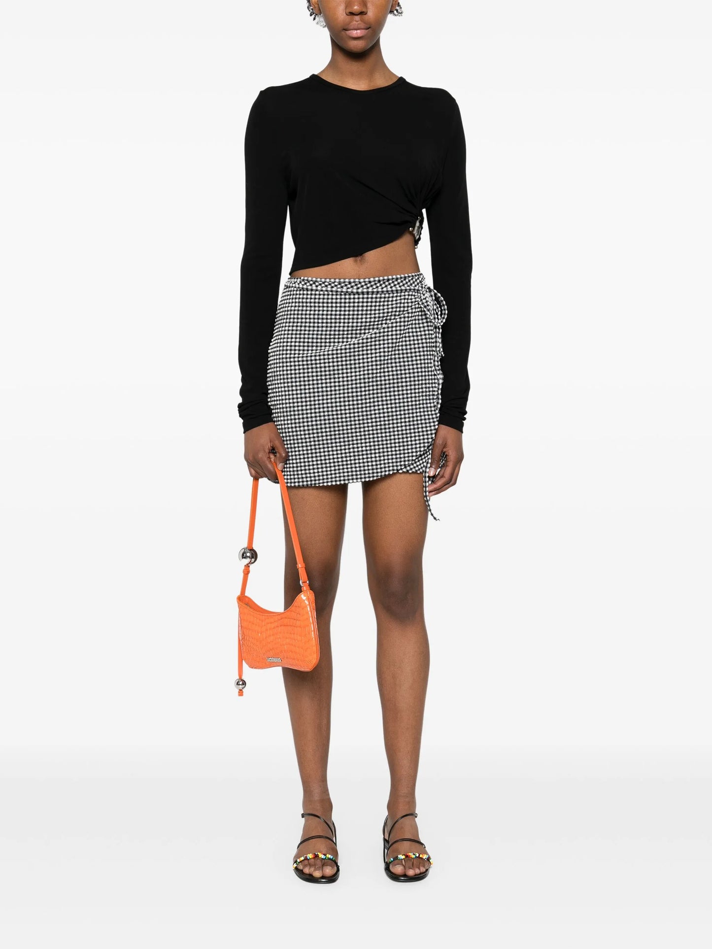 mini checkered skirt