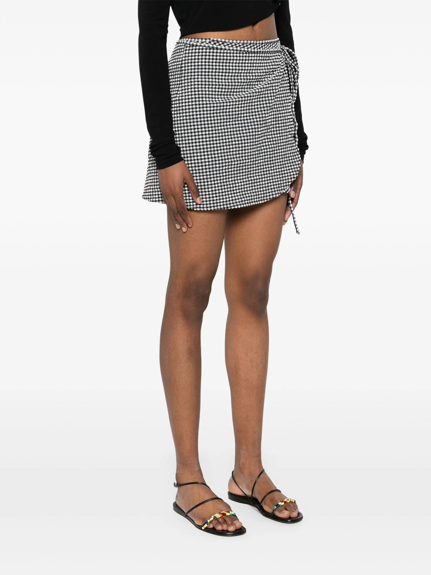 mini checkered skirt
