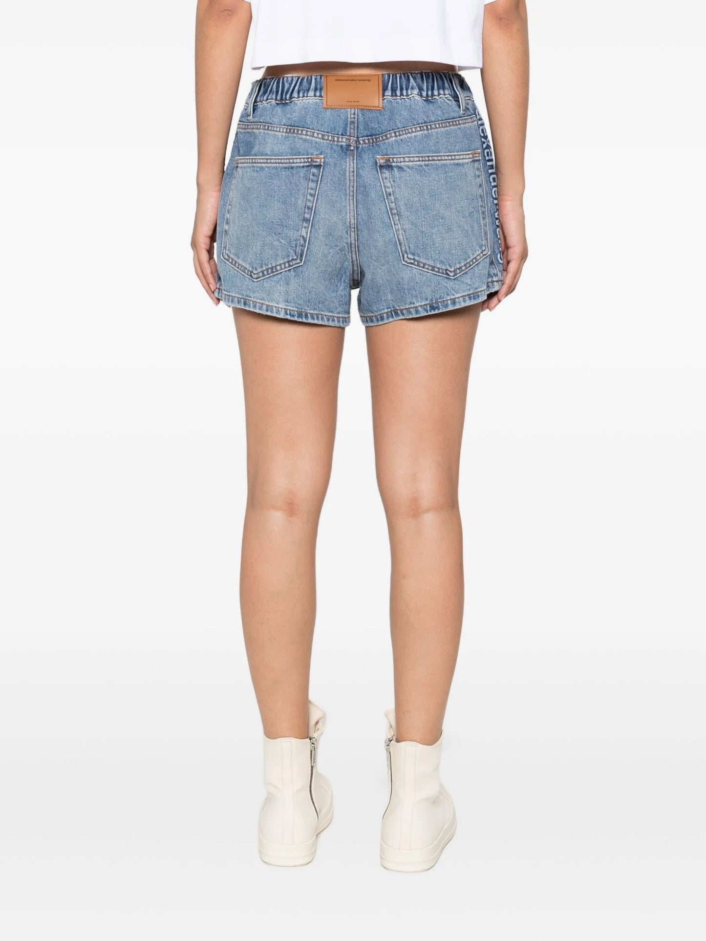 Marathon denim shorts