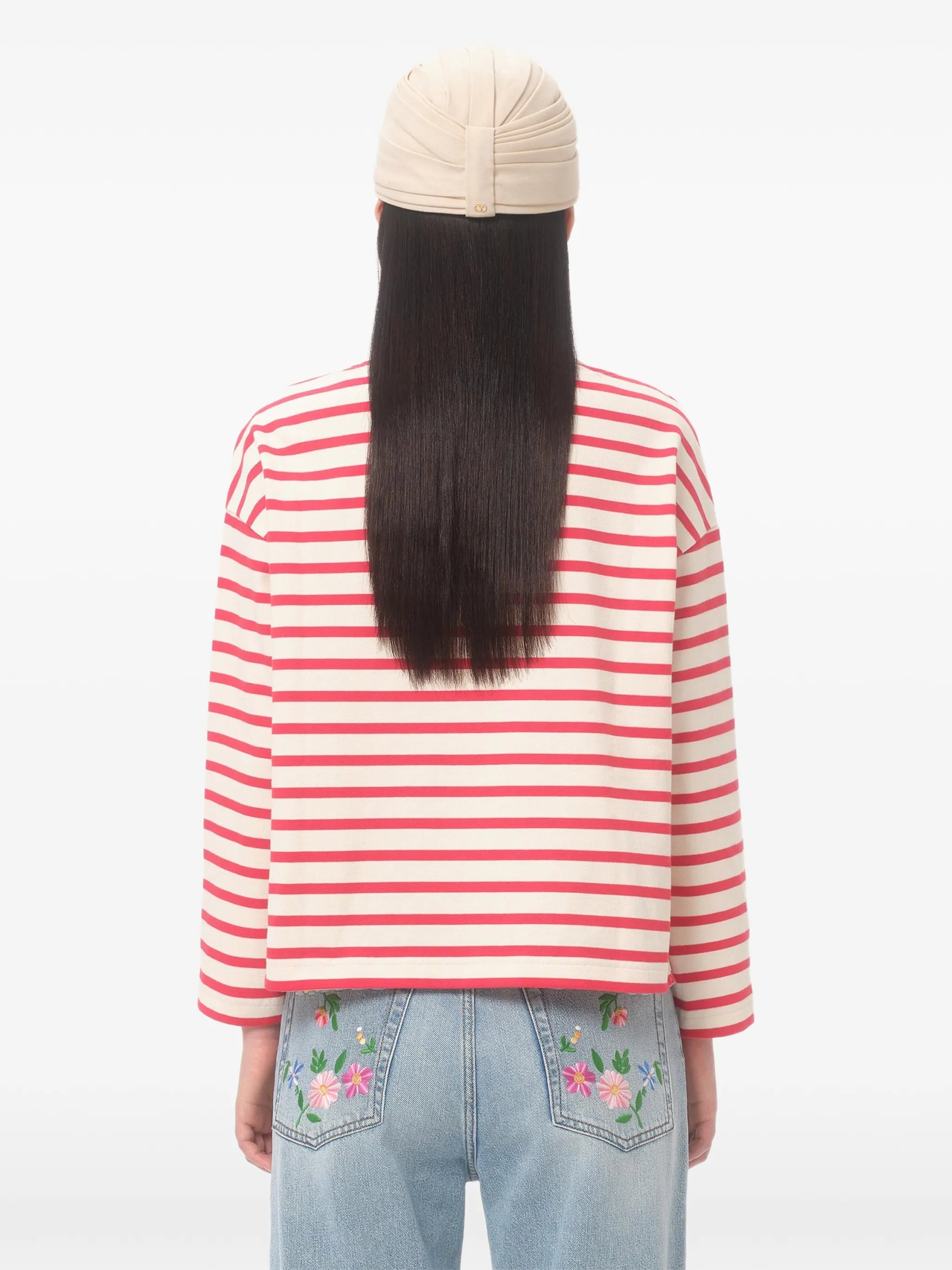 striped jersey T-shirt