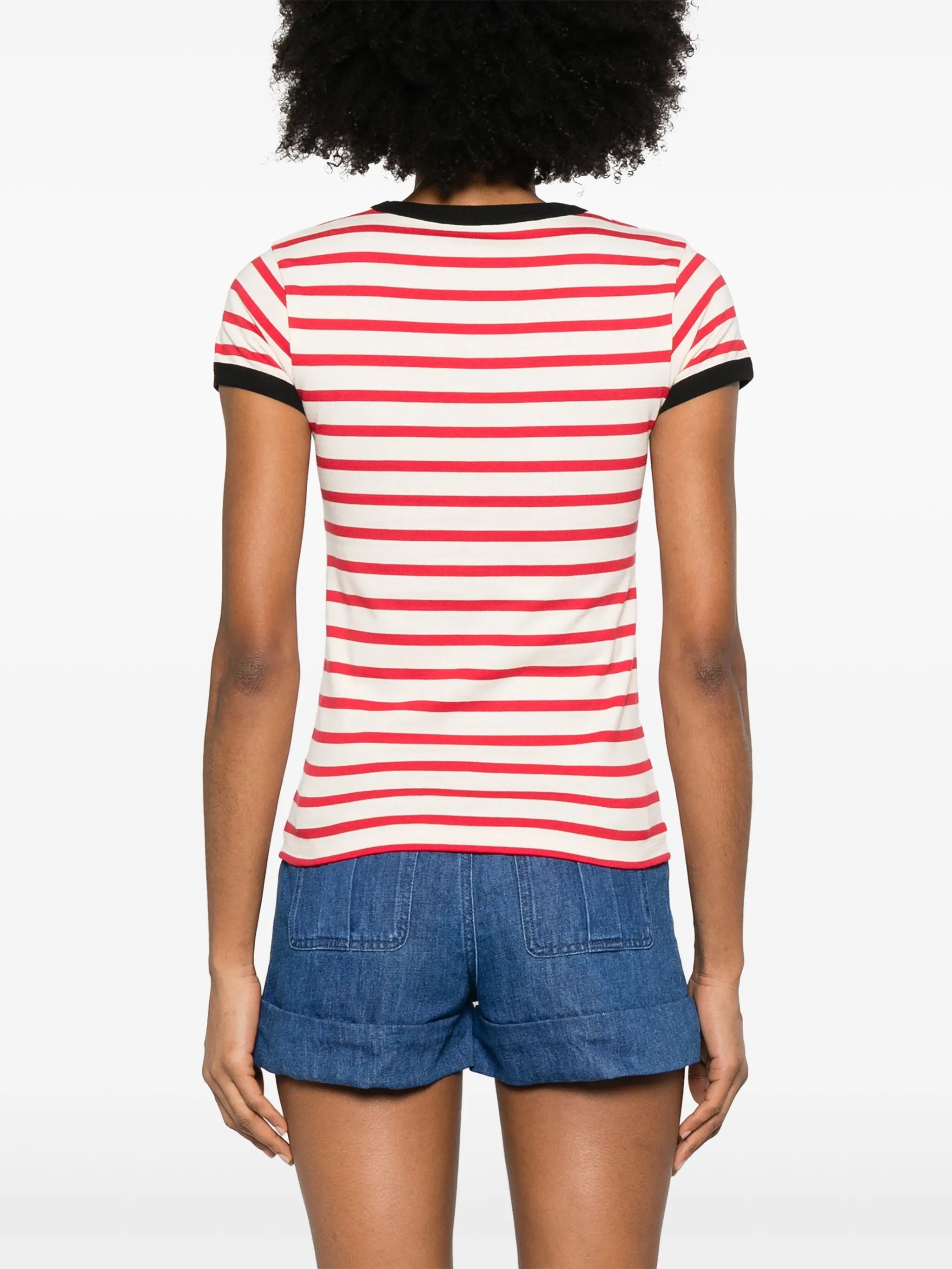 Striped Jersey Cotton T-Shirt