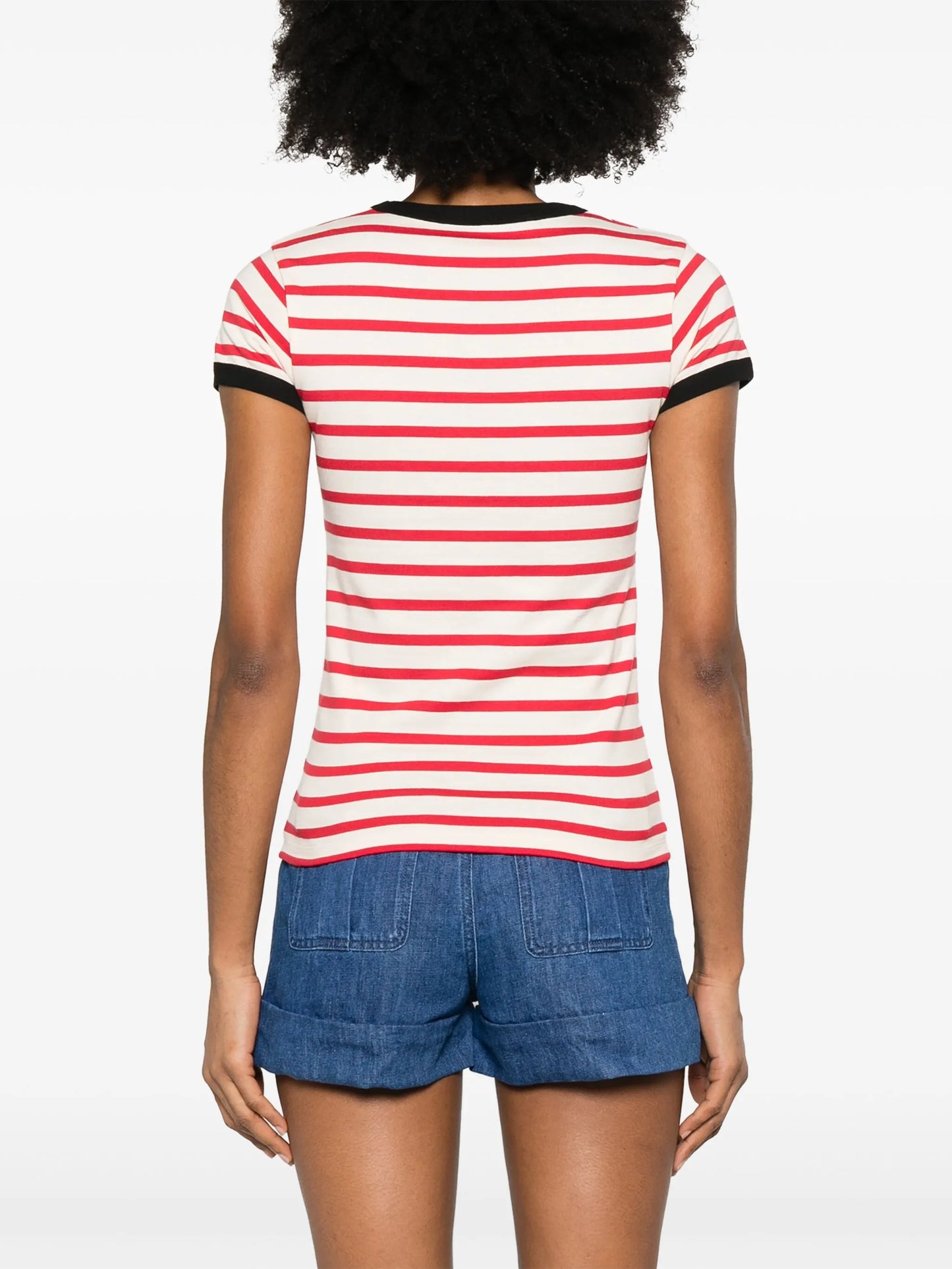 Striped Jersey Cotton T-Shirt