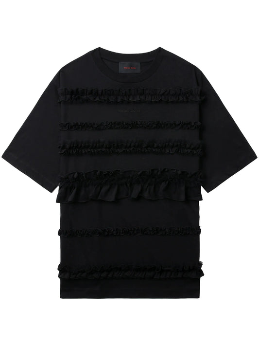 ruffle-detailing T-shirt