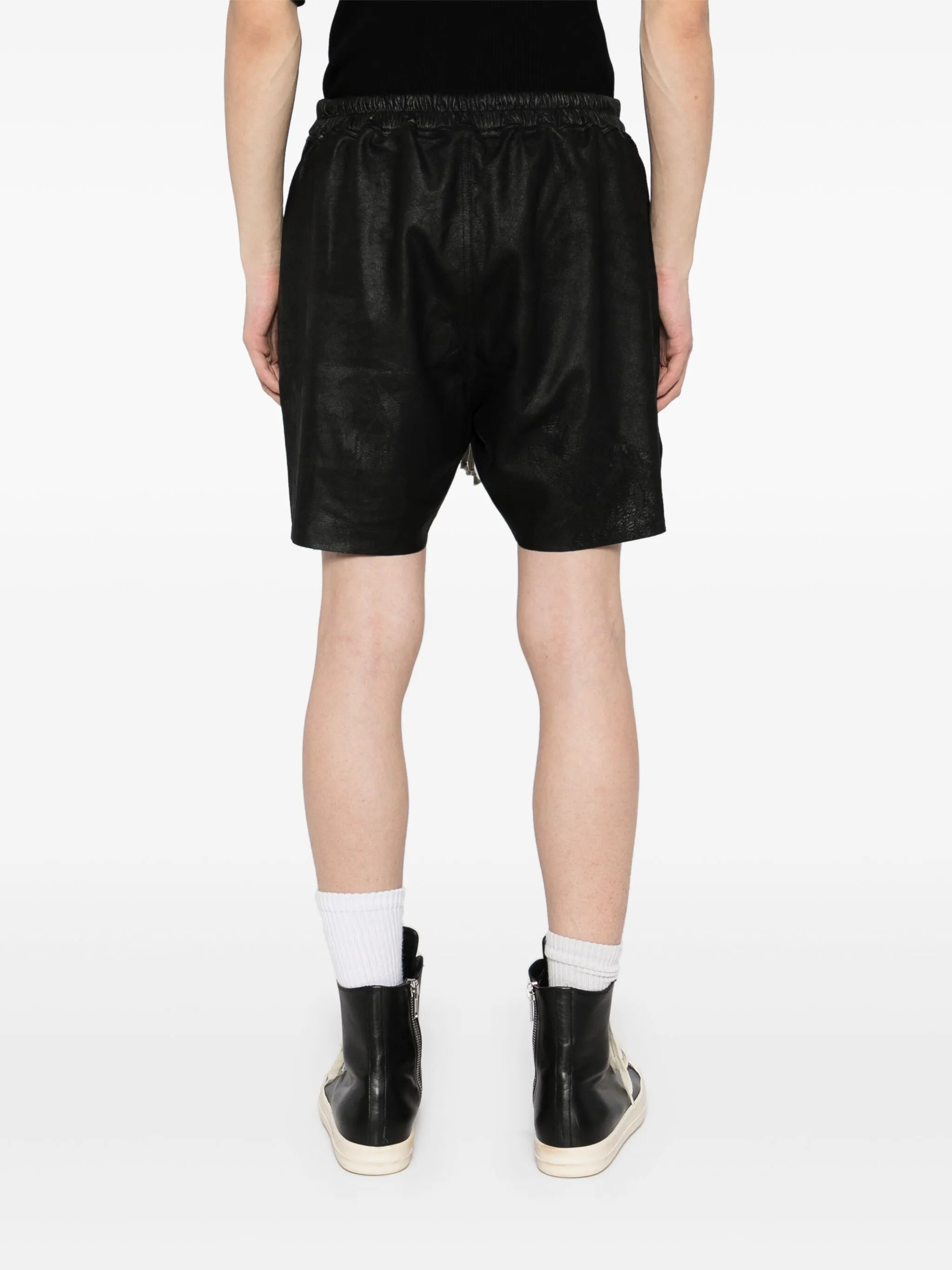 leather shorts