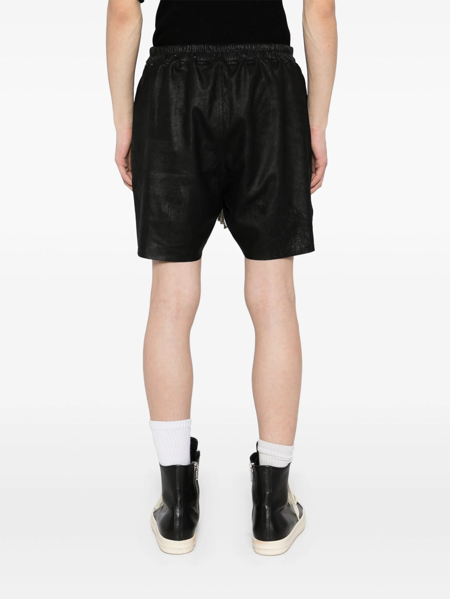 leather shorts