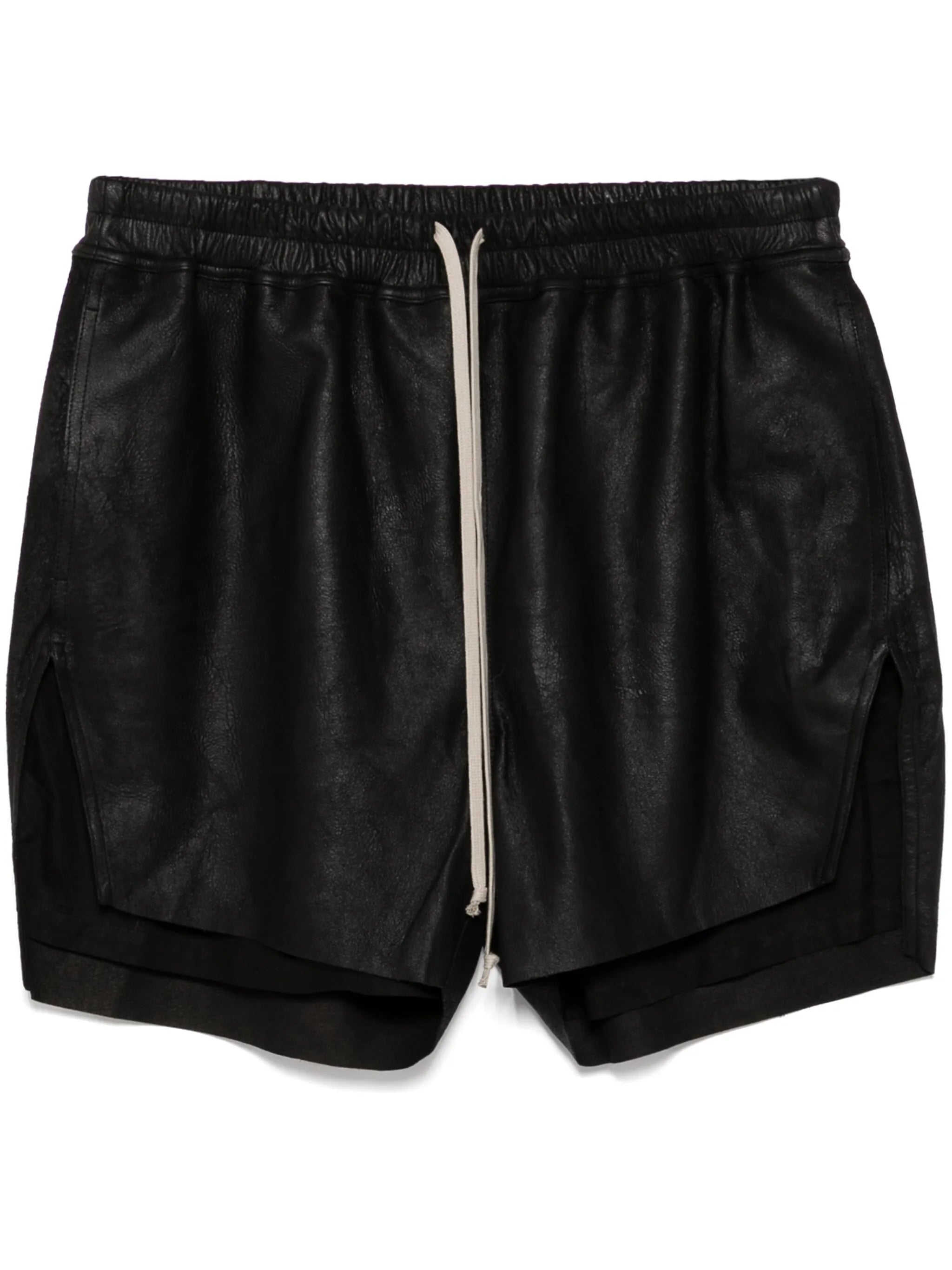 leather shorts