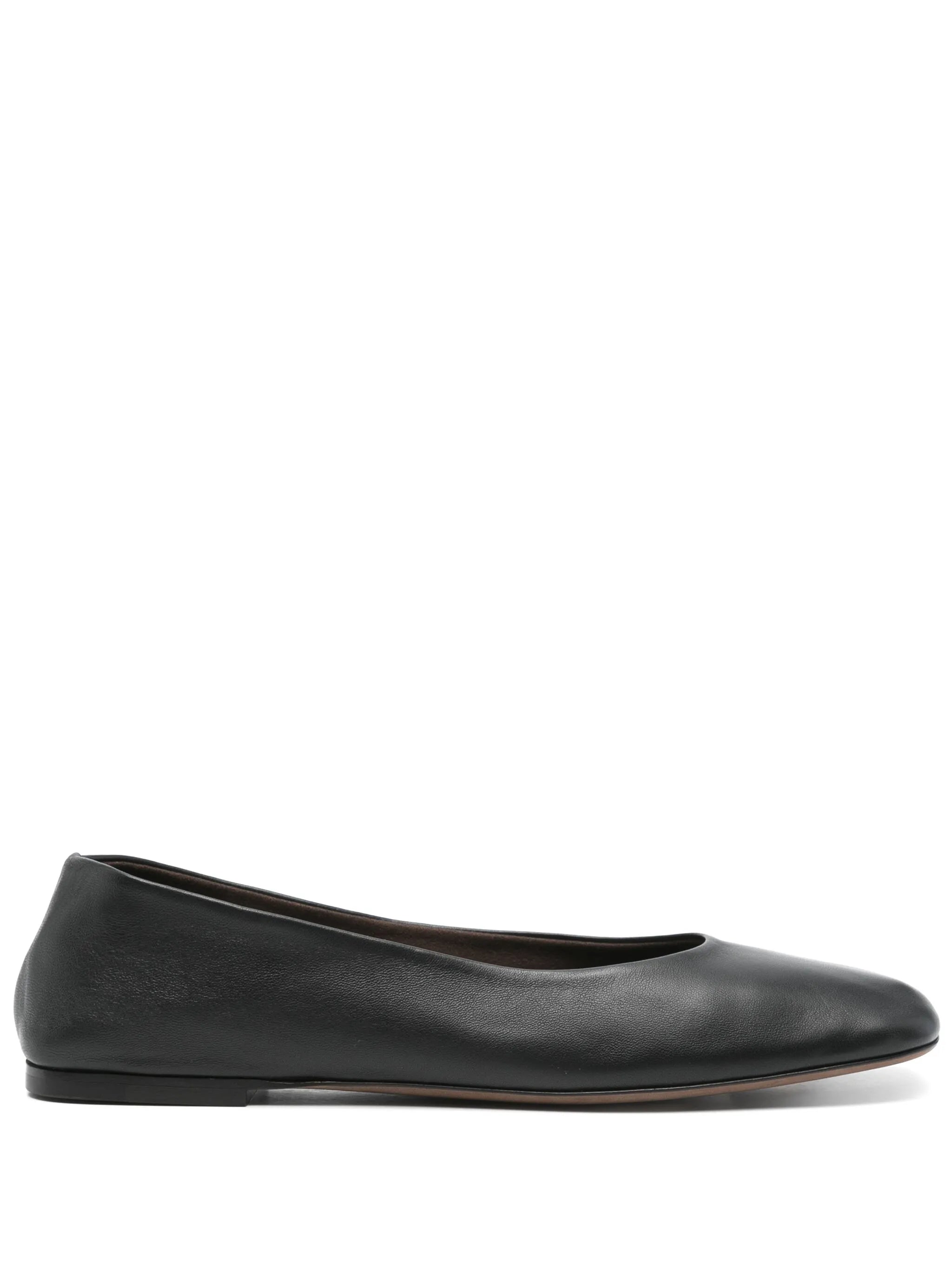 leather ballet flats