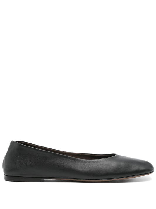leather ballet flats