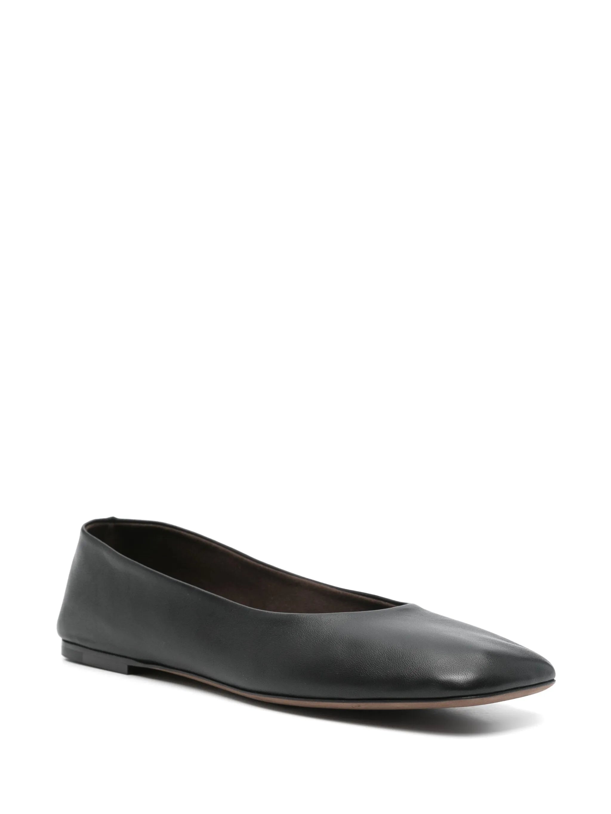leather ballet flats