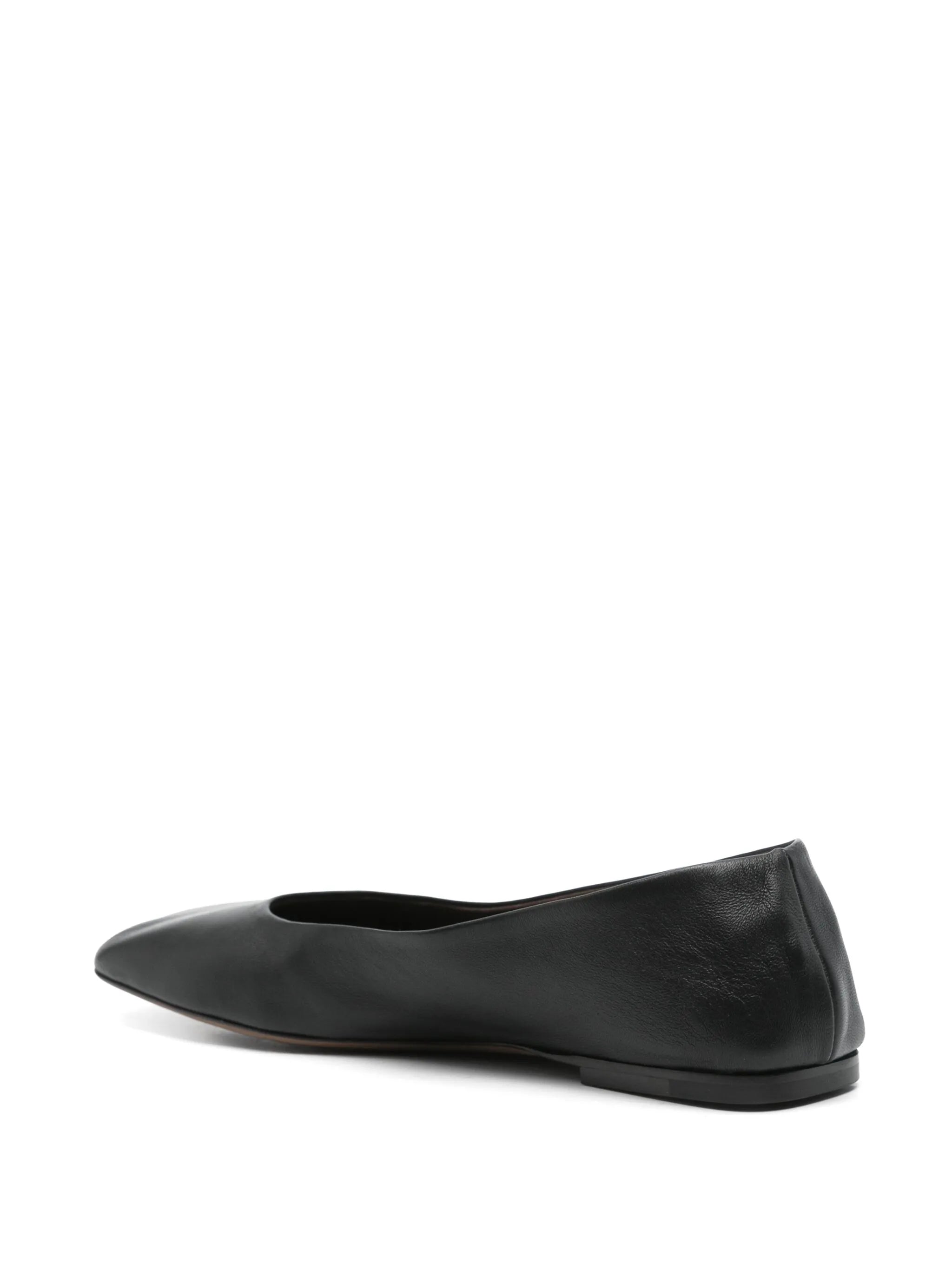leather ballet flats