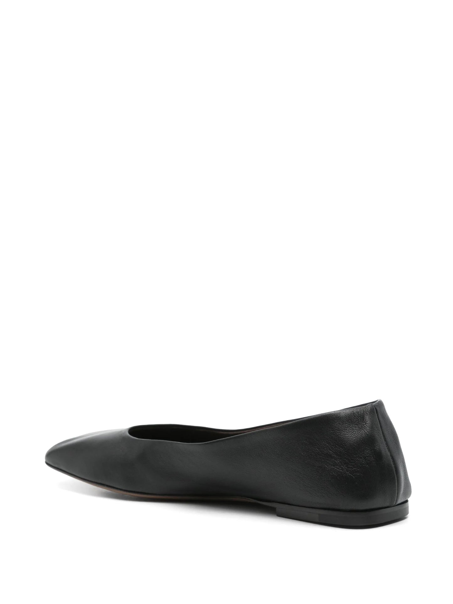 leather ballet flats