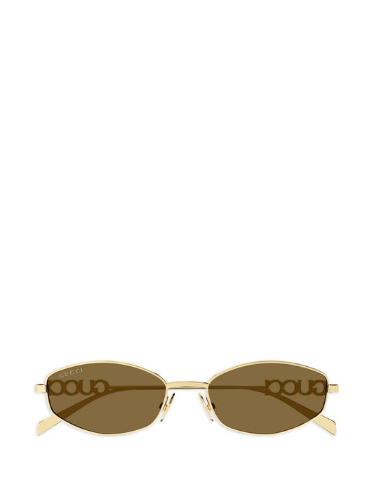 oval-frame sunglasses