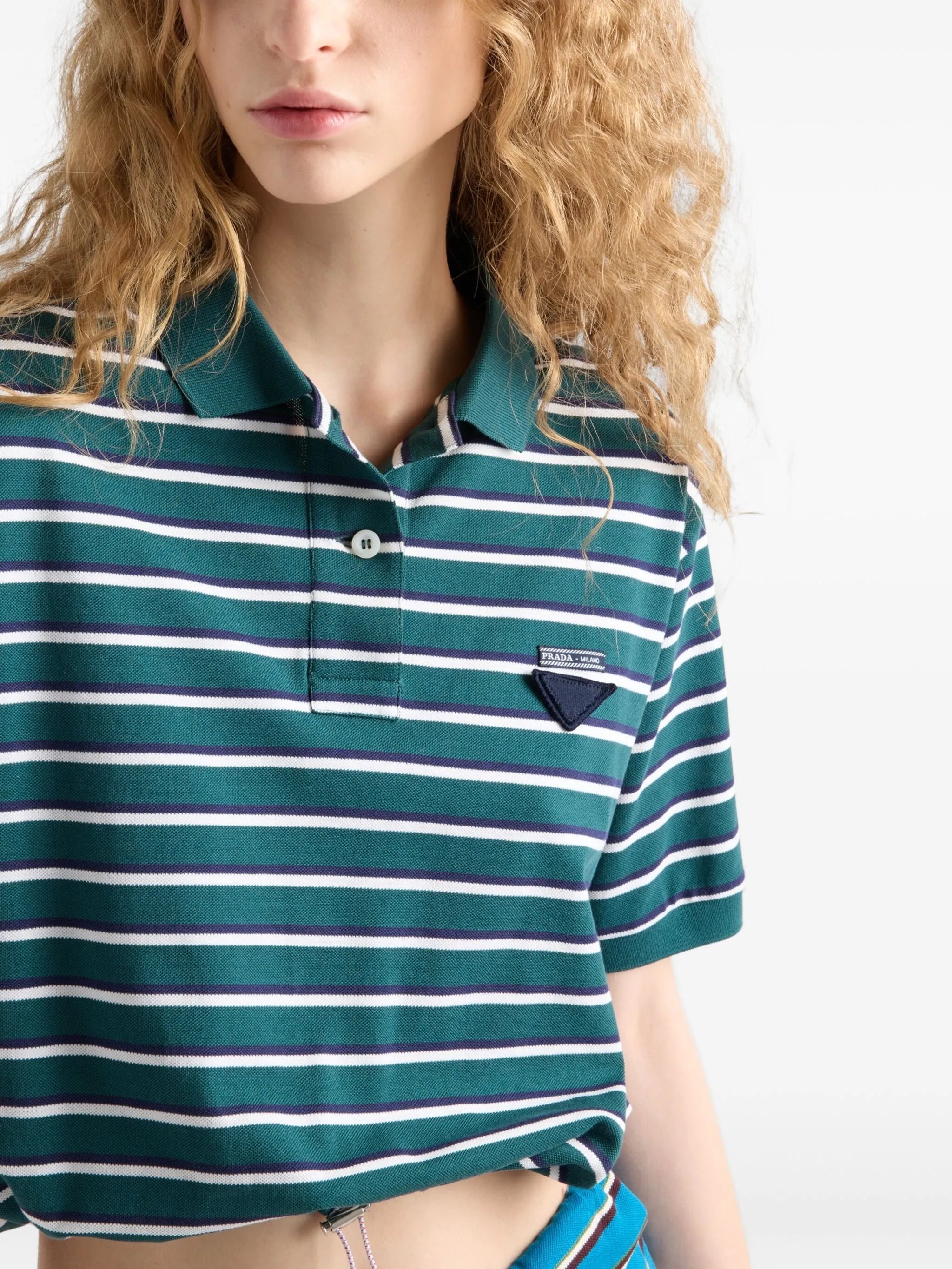 striped polo top