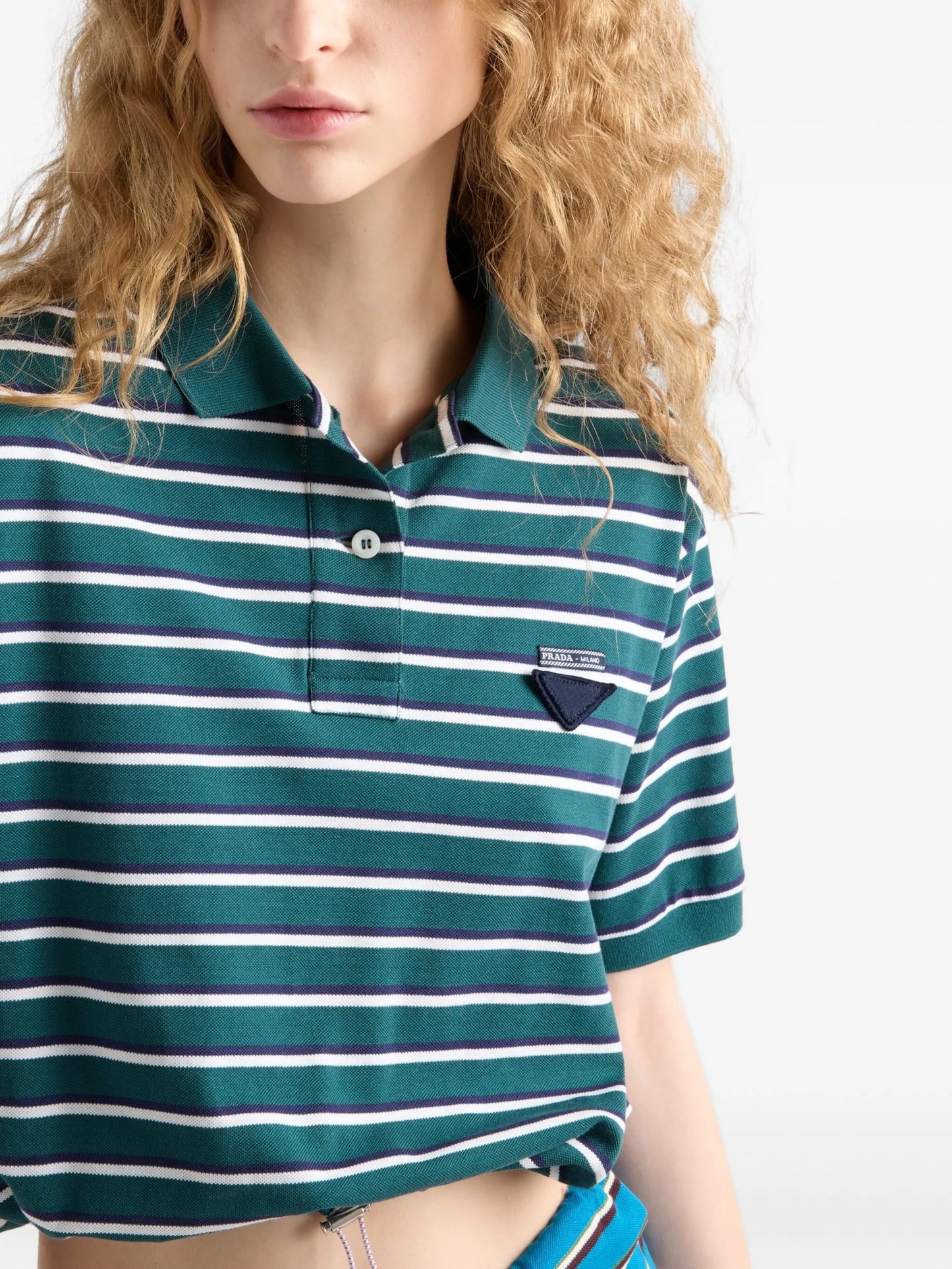 striped polo top