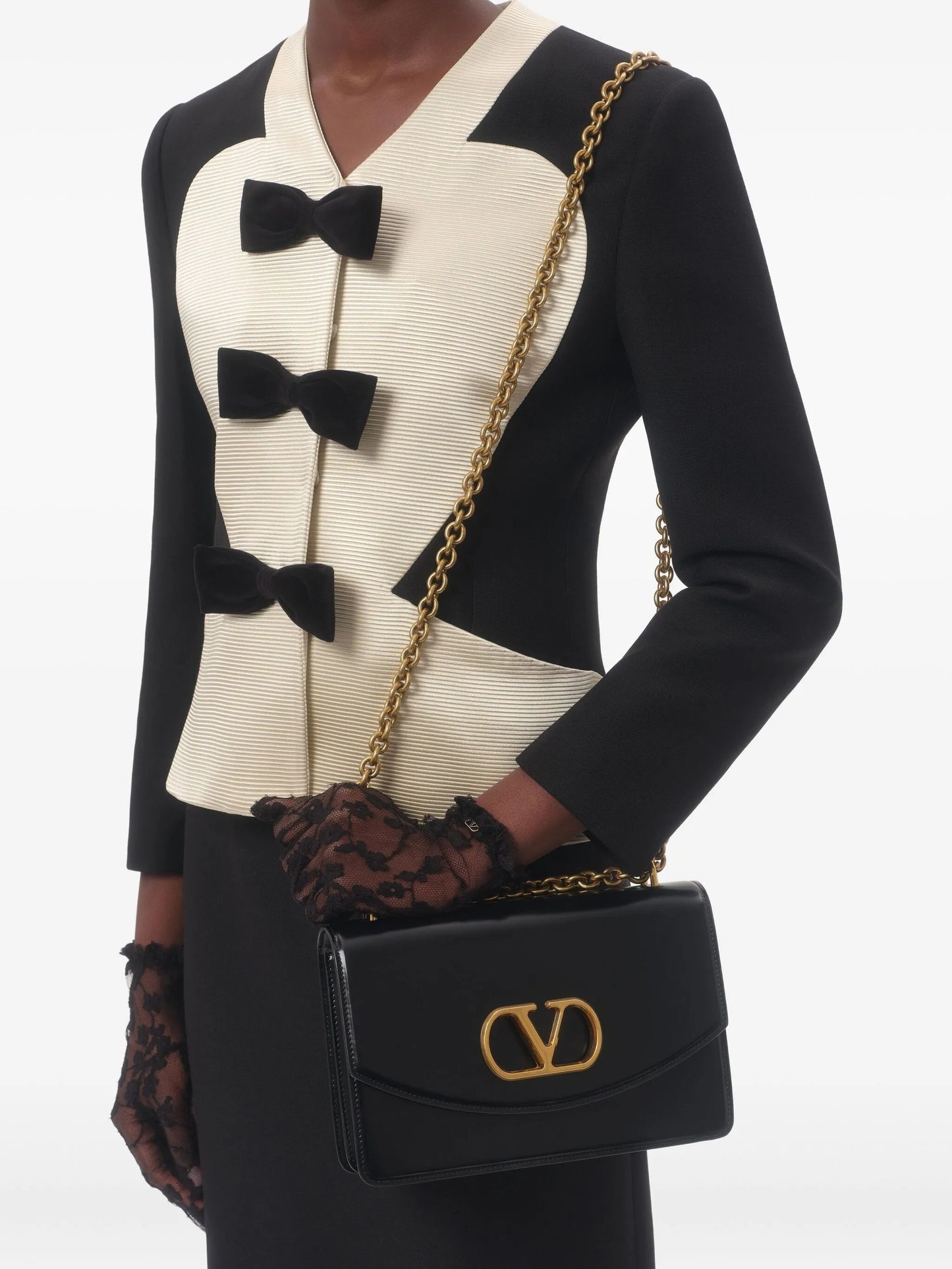 bow-detail jacket