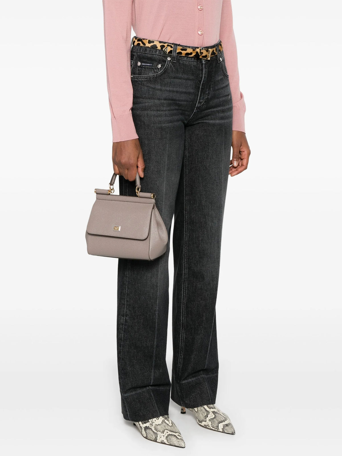small Sicily handbag in Dauphine calfskin