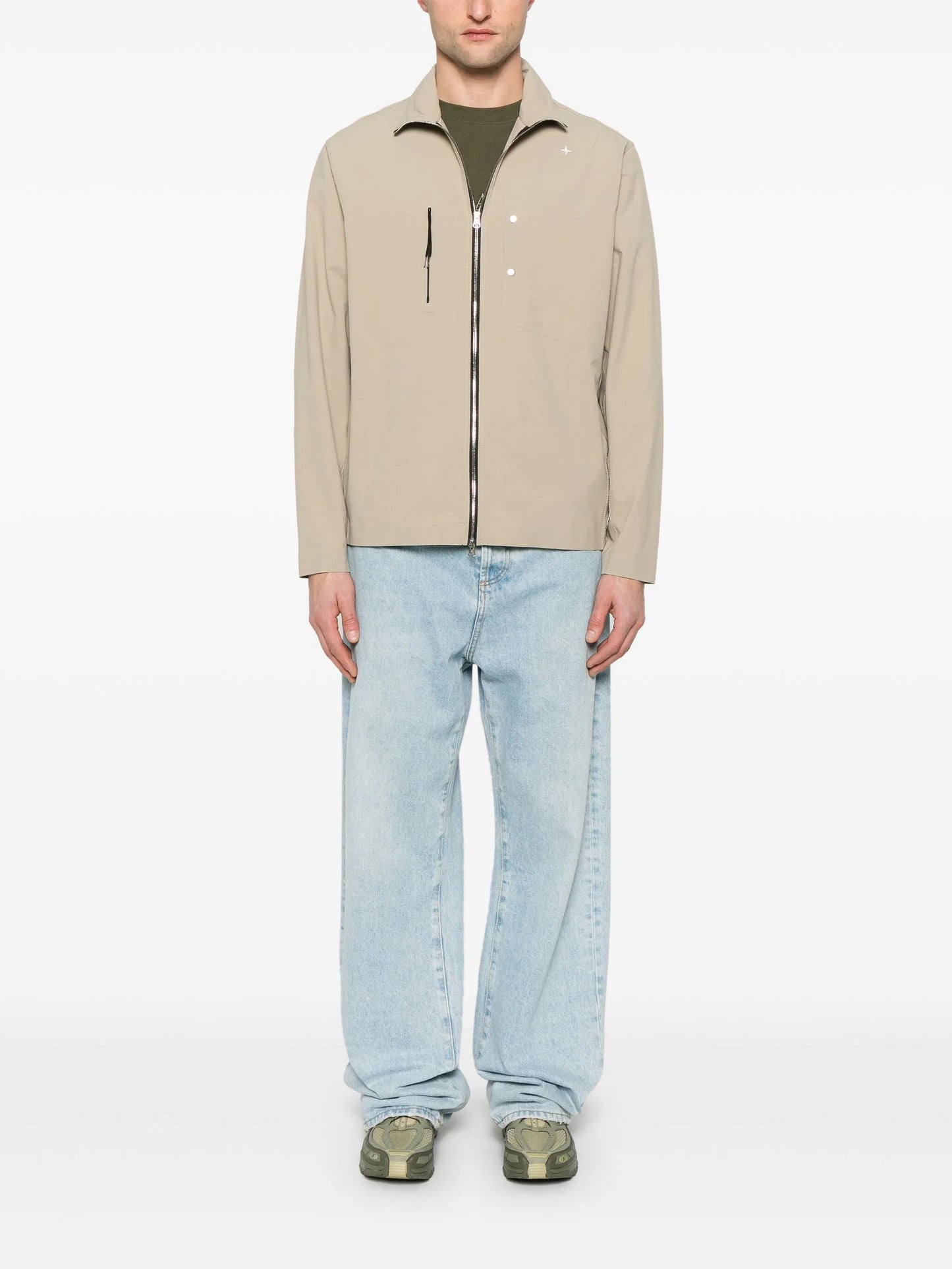 logo-embroidered shirt