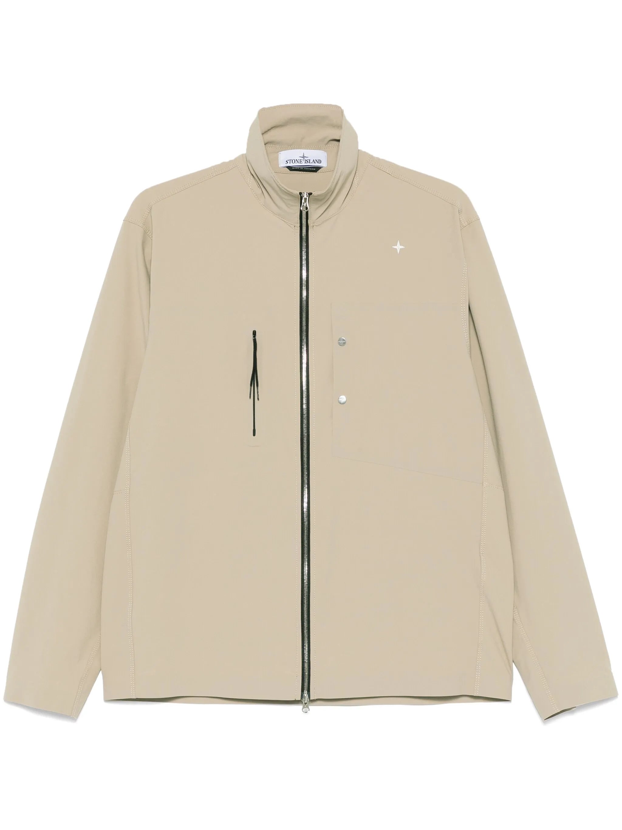 logo-embroidered shirt
