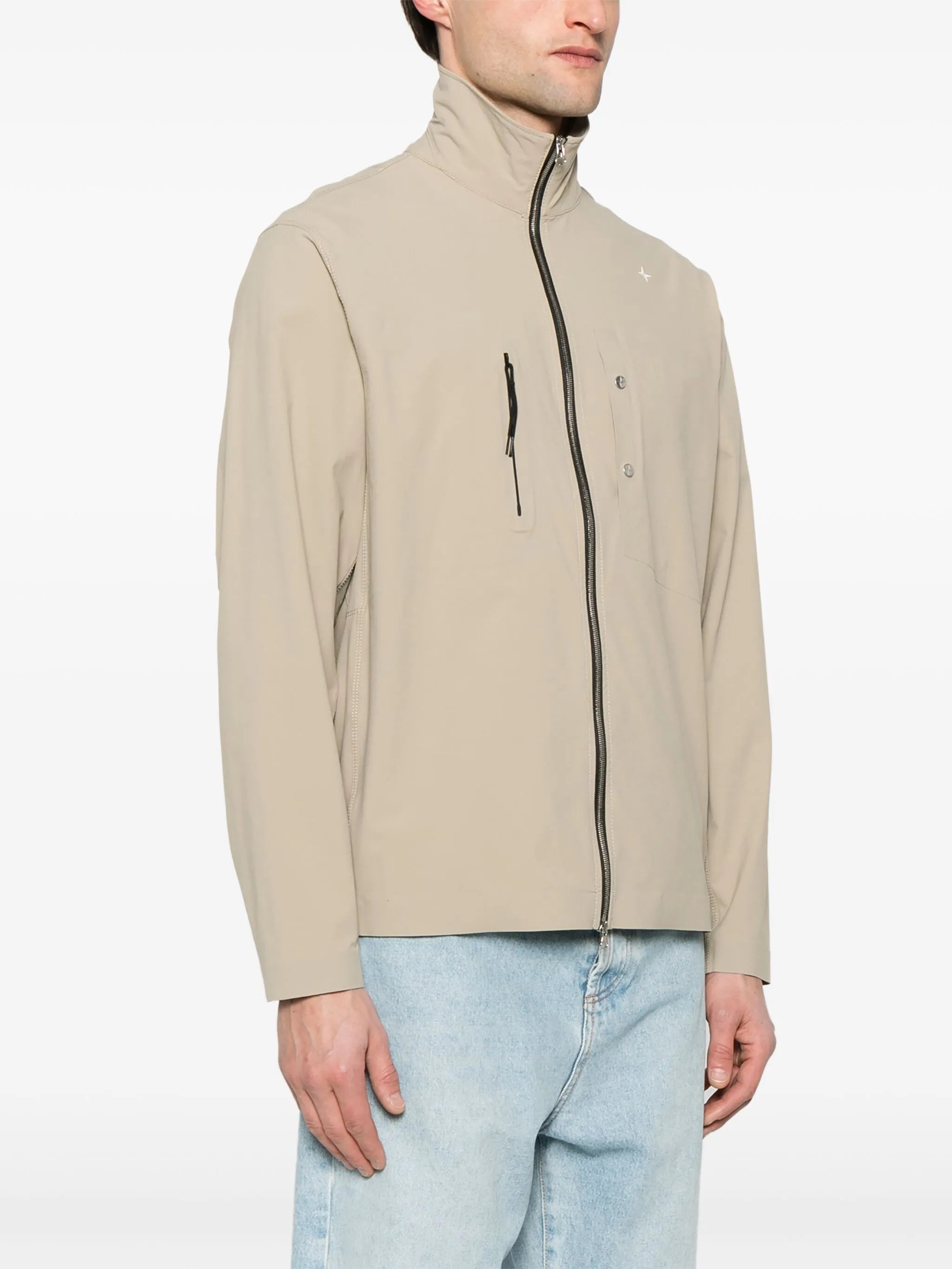 logo-embroidered shirt