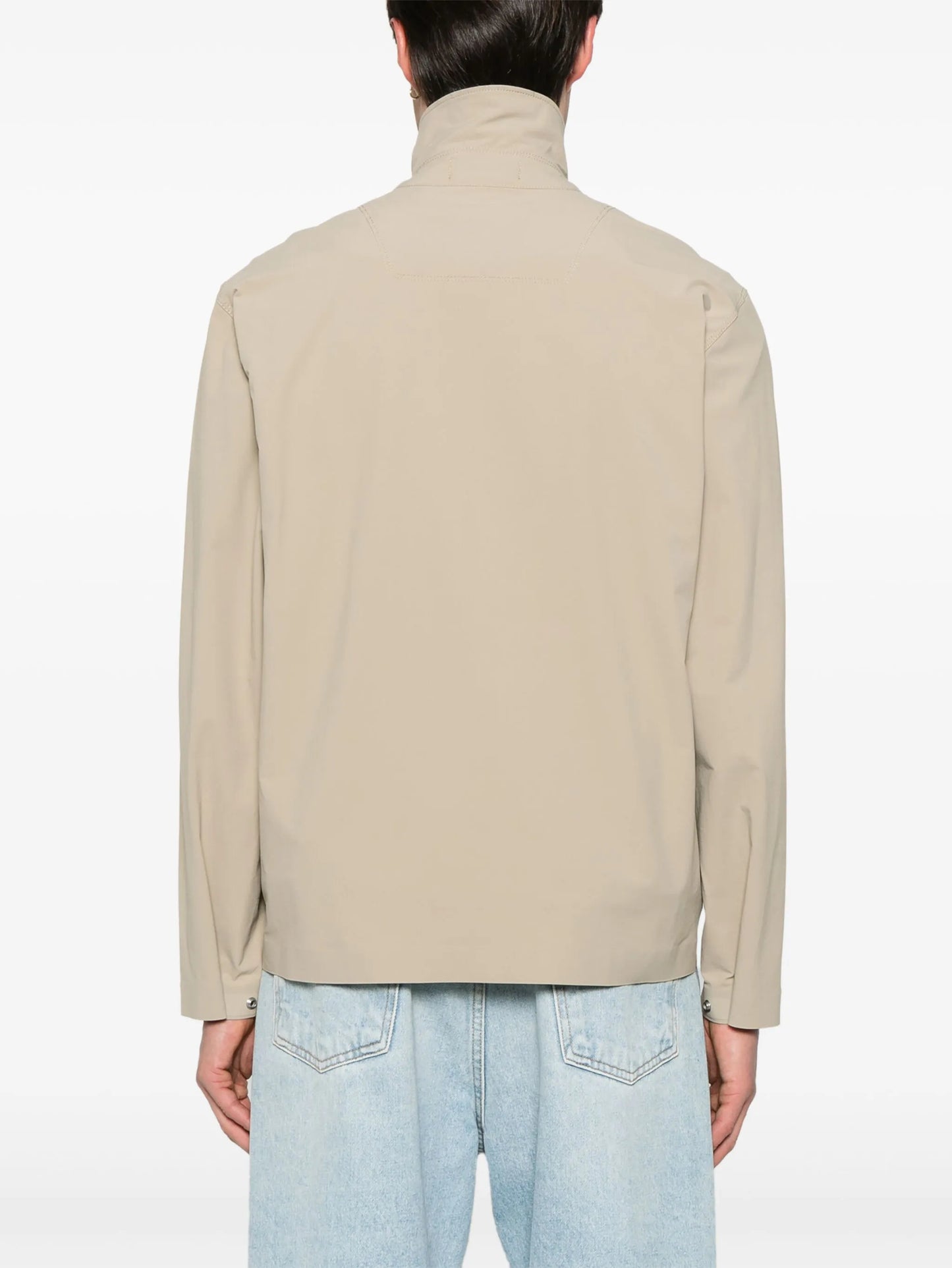 logo-embroidered shirt