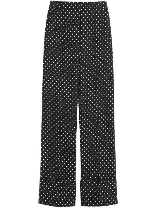 Supergran Plusdepois-print trousers