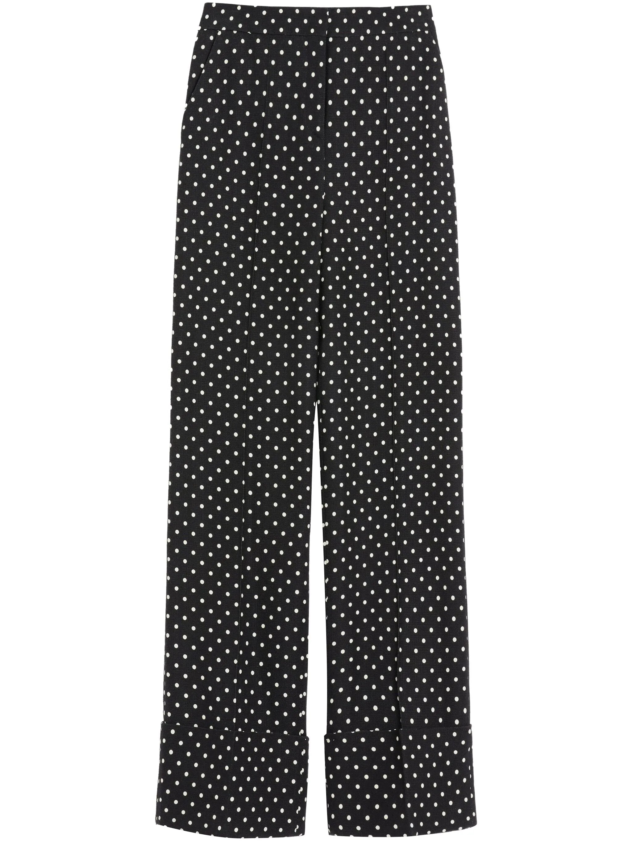 Supergran Plusdepois-print trousers