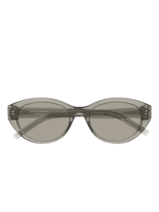 oval-frame sunglasses
