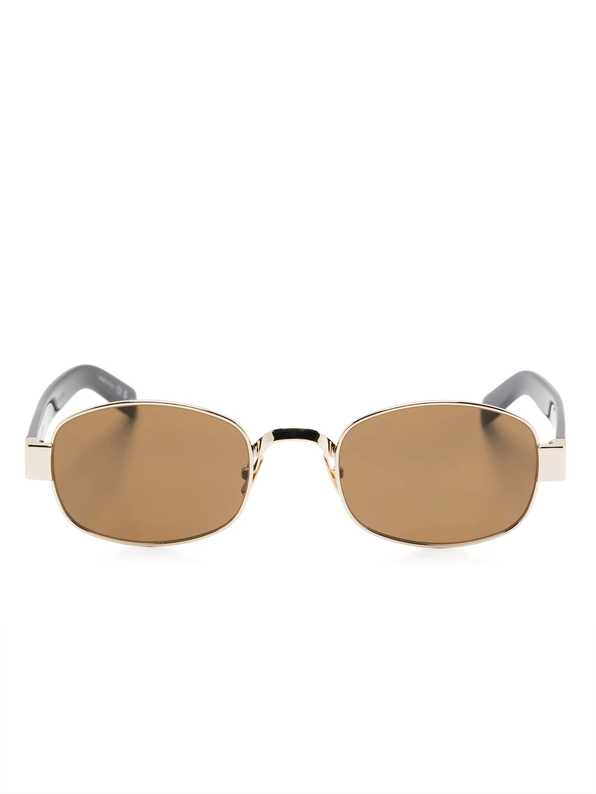 oval-frame sunglasses