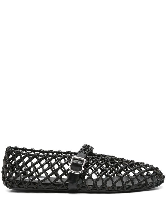 leather ballet flats