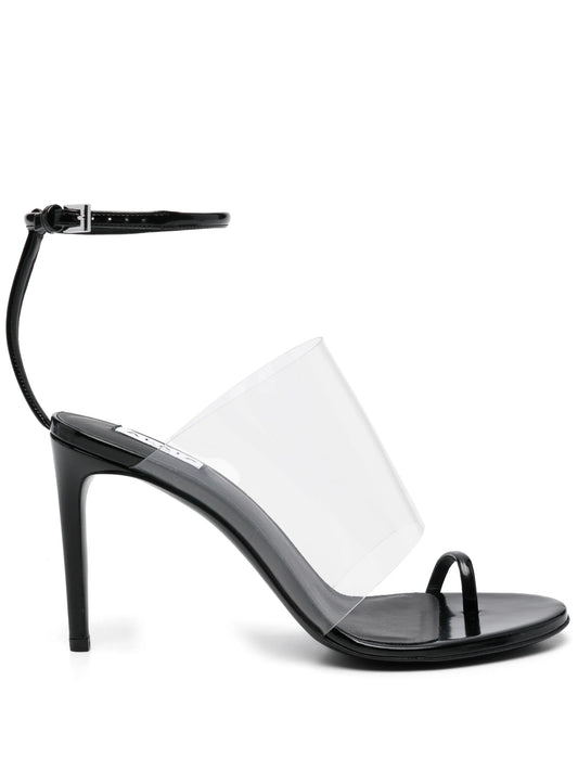 100mm asymmetric sandals
