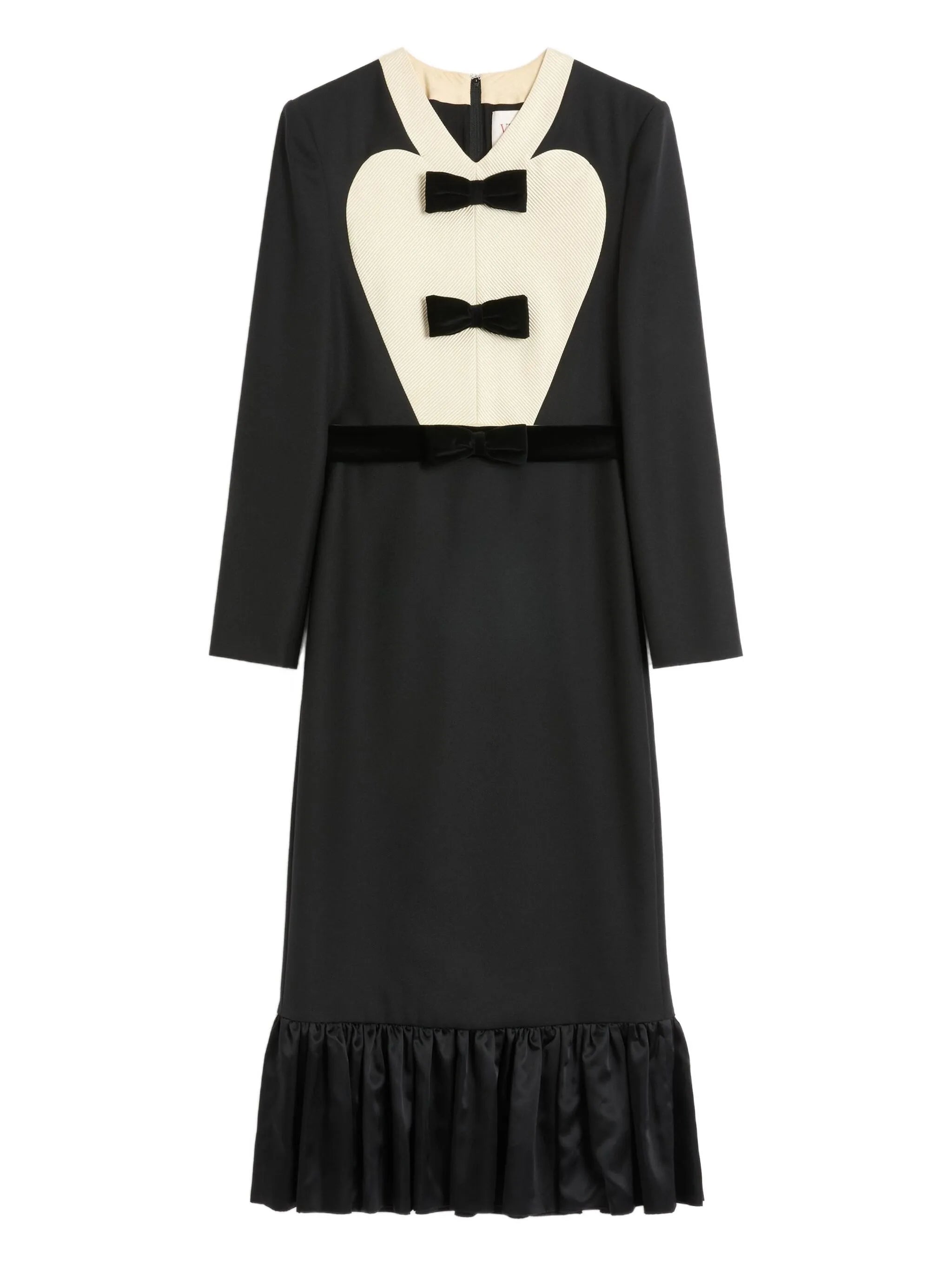 bow-detail midi dress