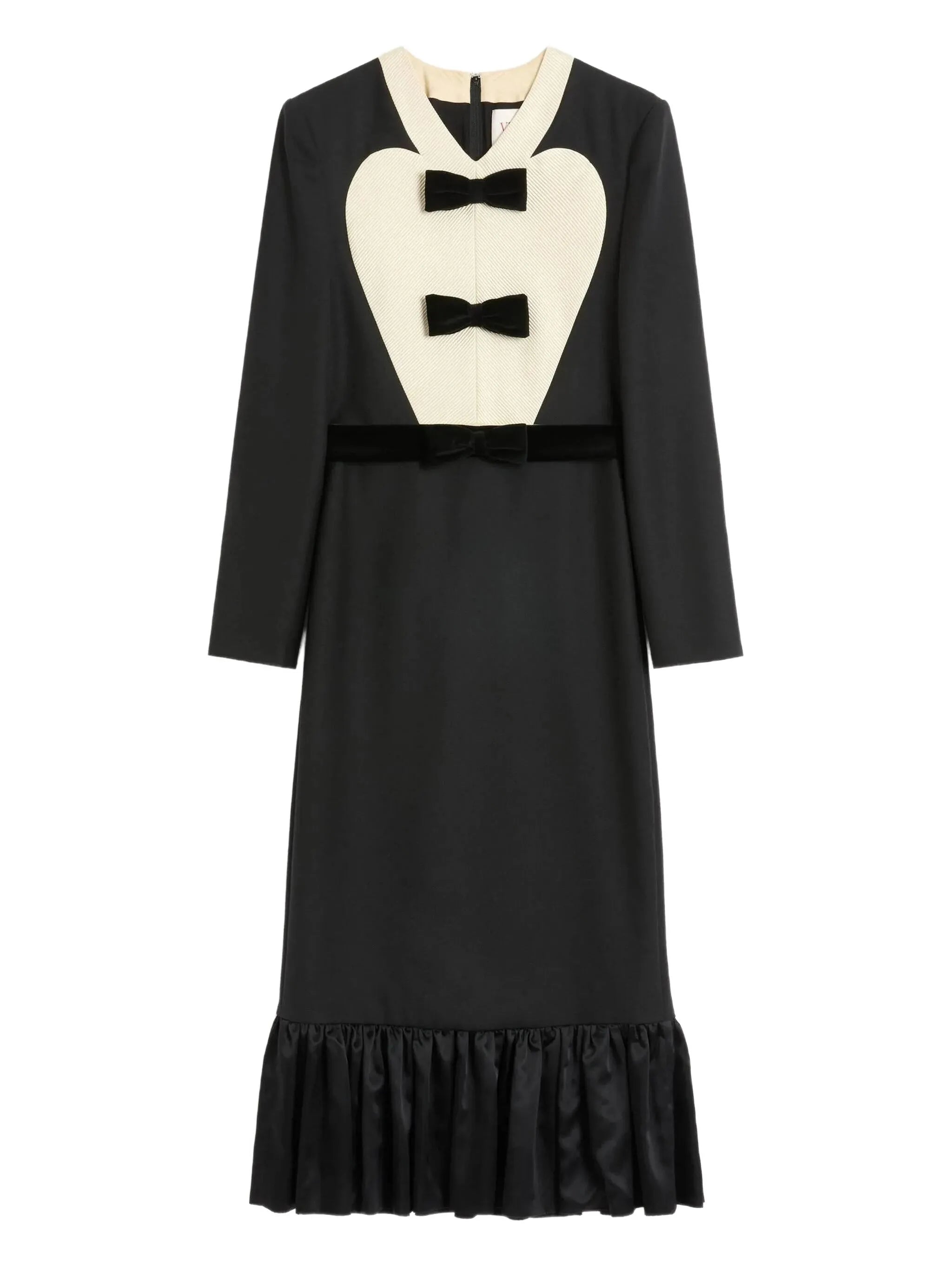 bow-detail midi dress
