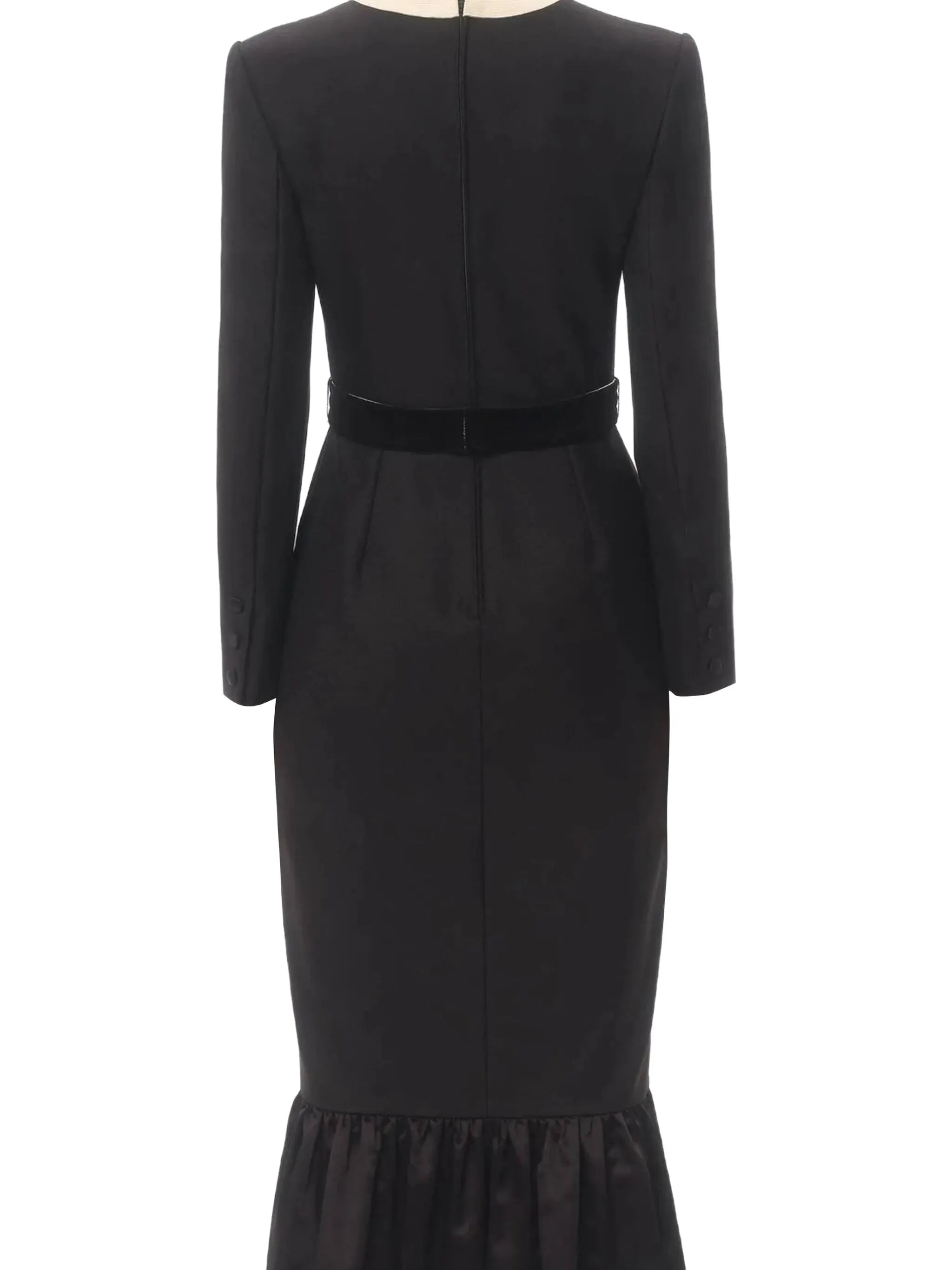 bow-detail midi dress