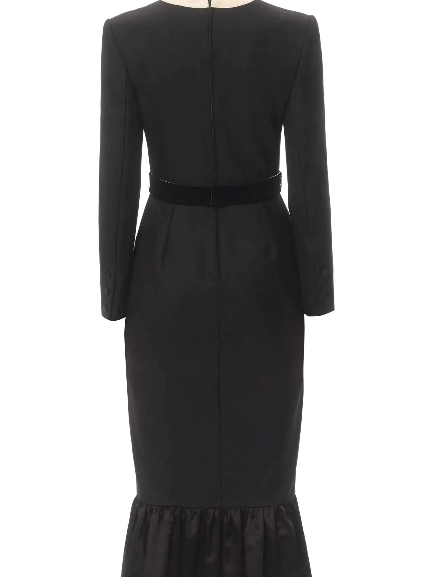 bow-detail midi dress
