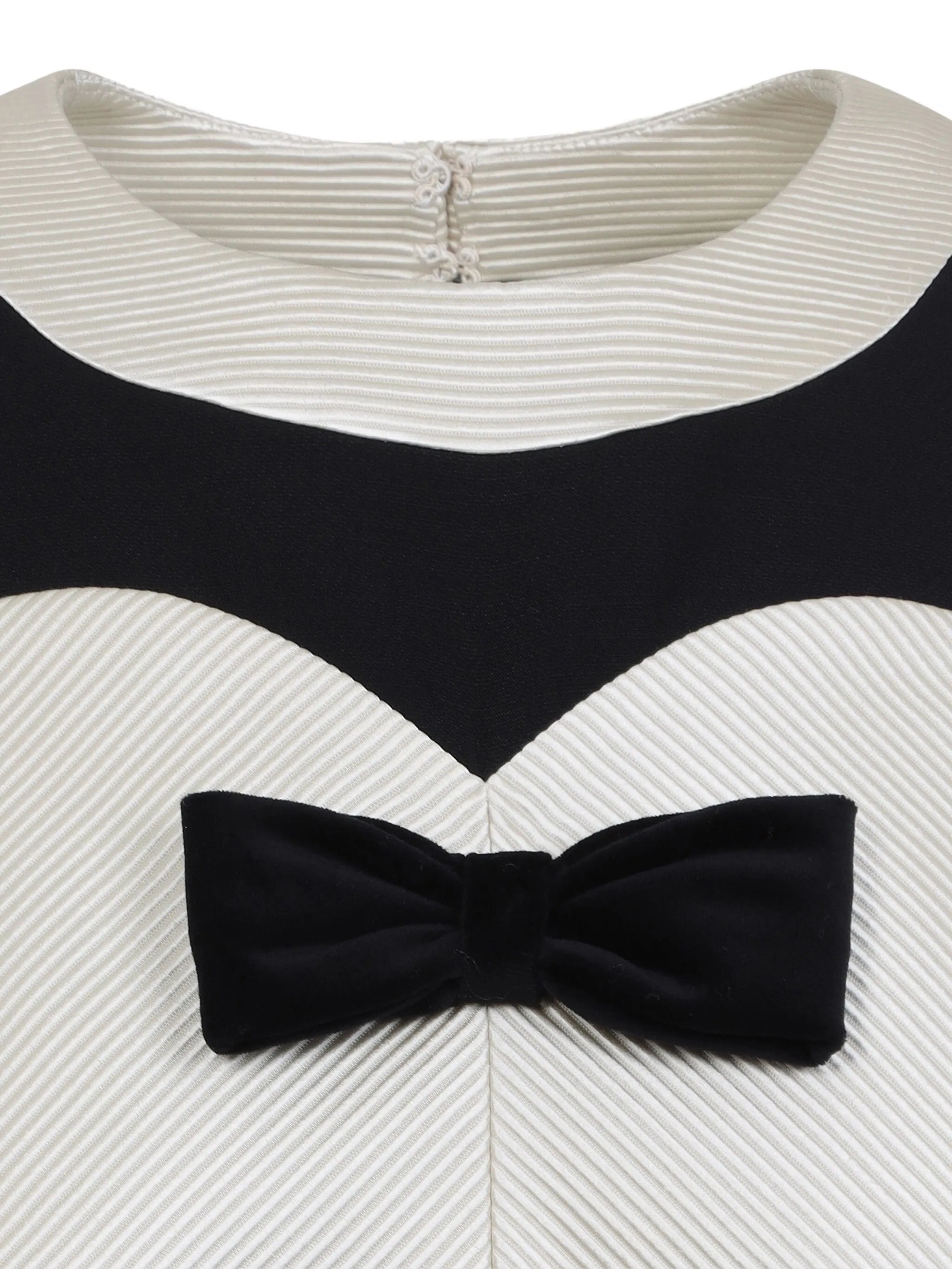 Crepe Couture bow-detail mini dress