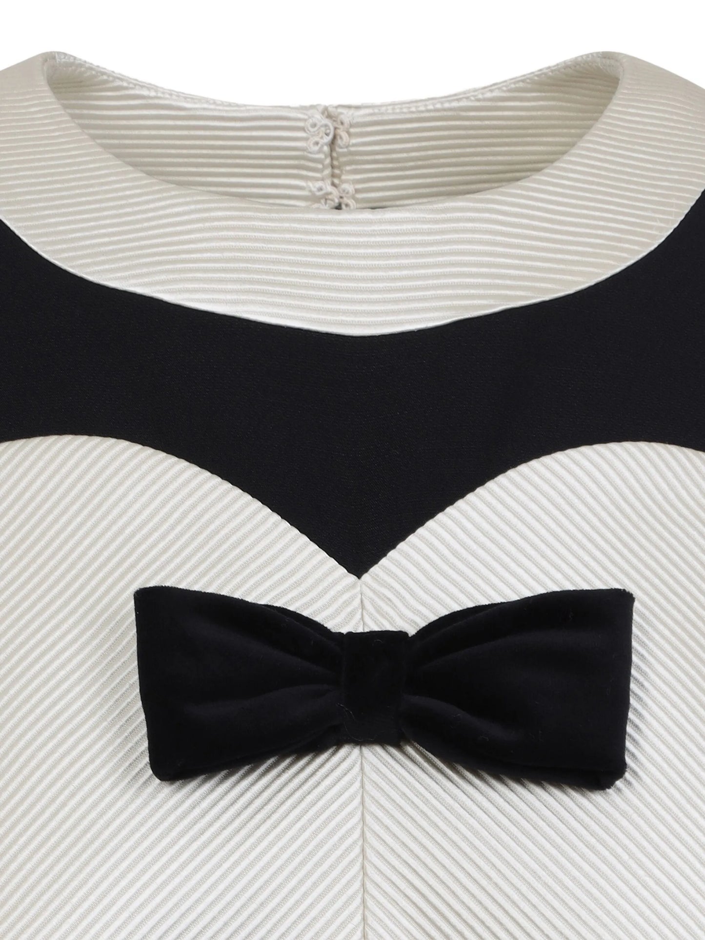 Crepe Couture bow-detail mini dress