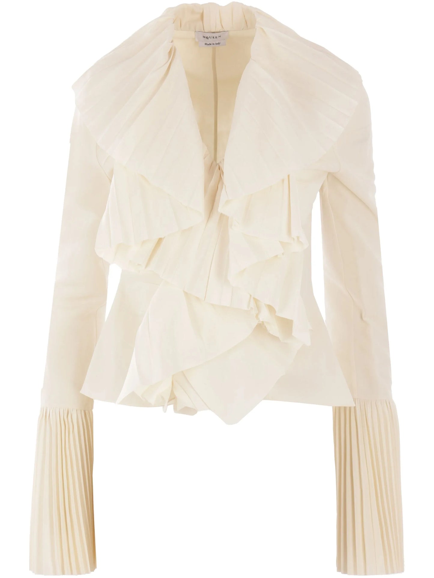 ruffle-detailing blouse