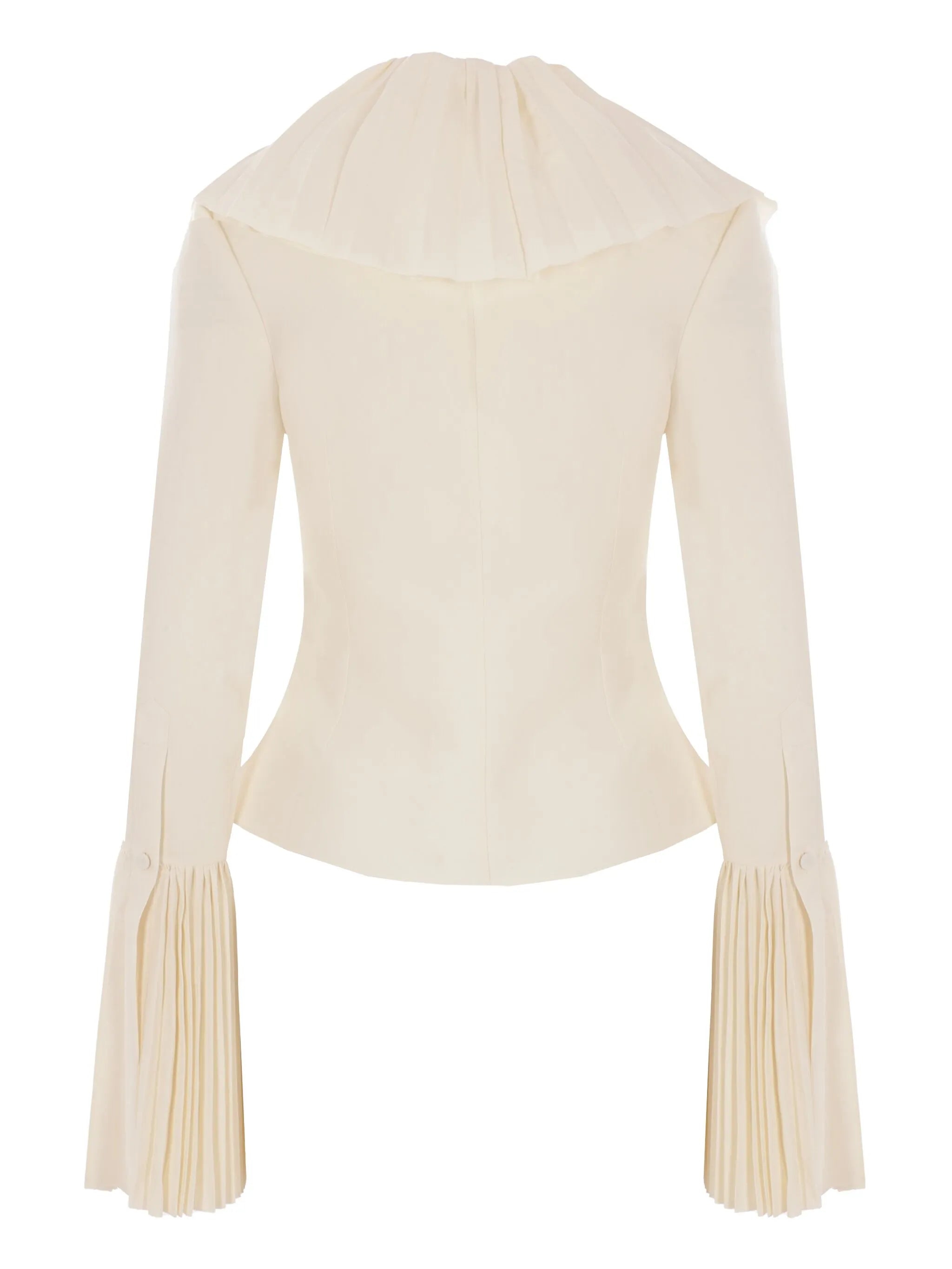 ruffle-detailing blouse