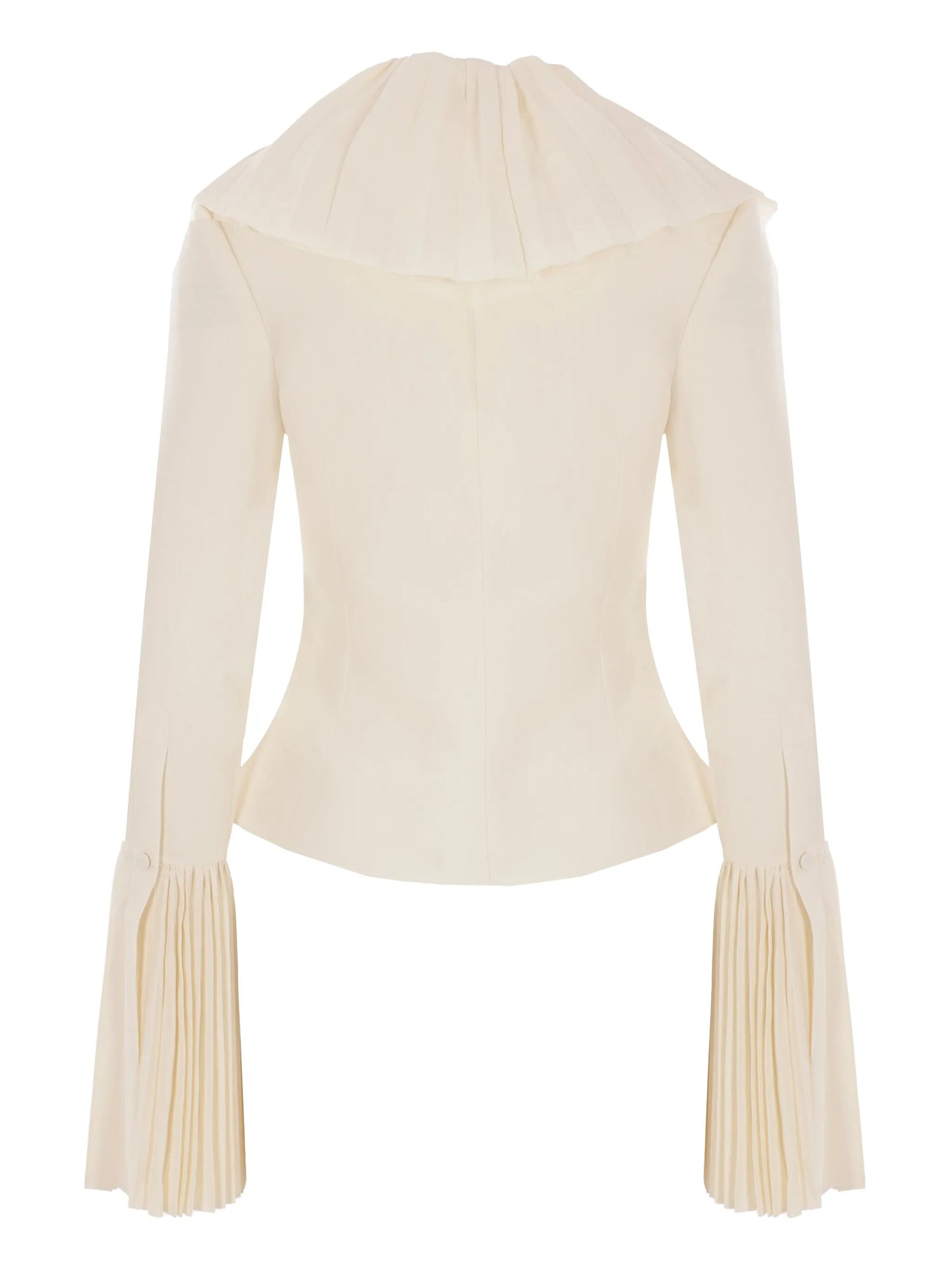 ruffle-detailing blouse