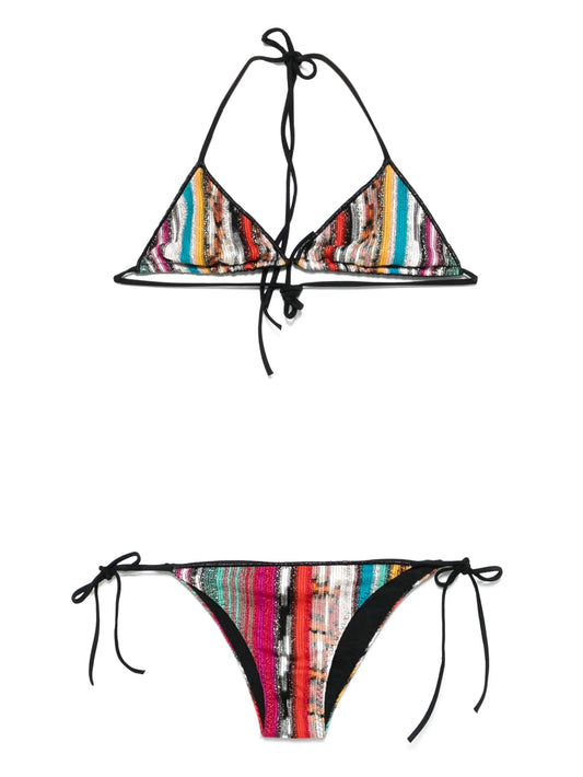 striped bikini