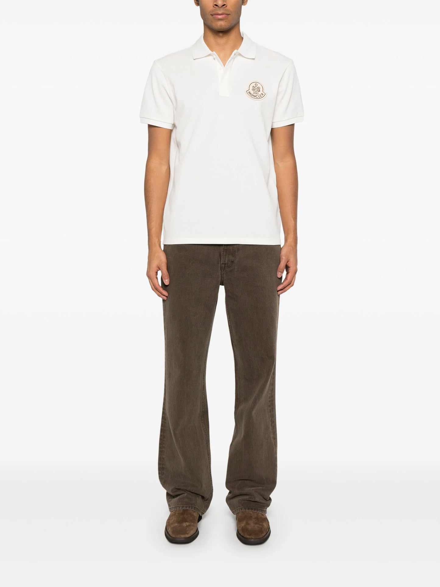 Year Of The Snake-patch cotton polo shirt