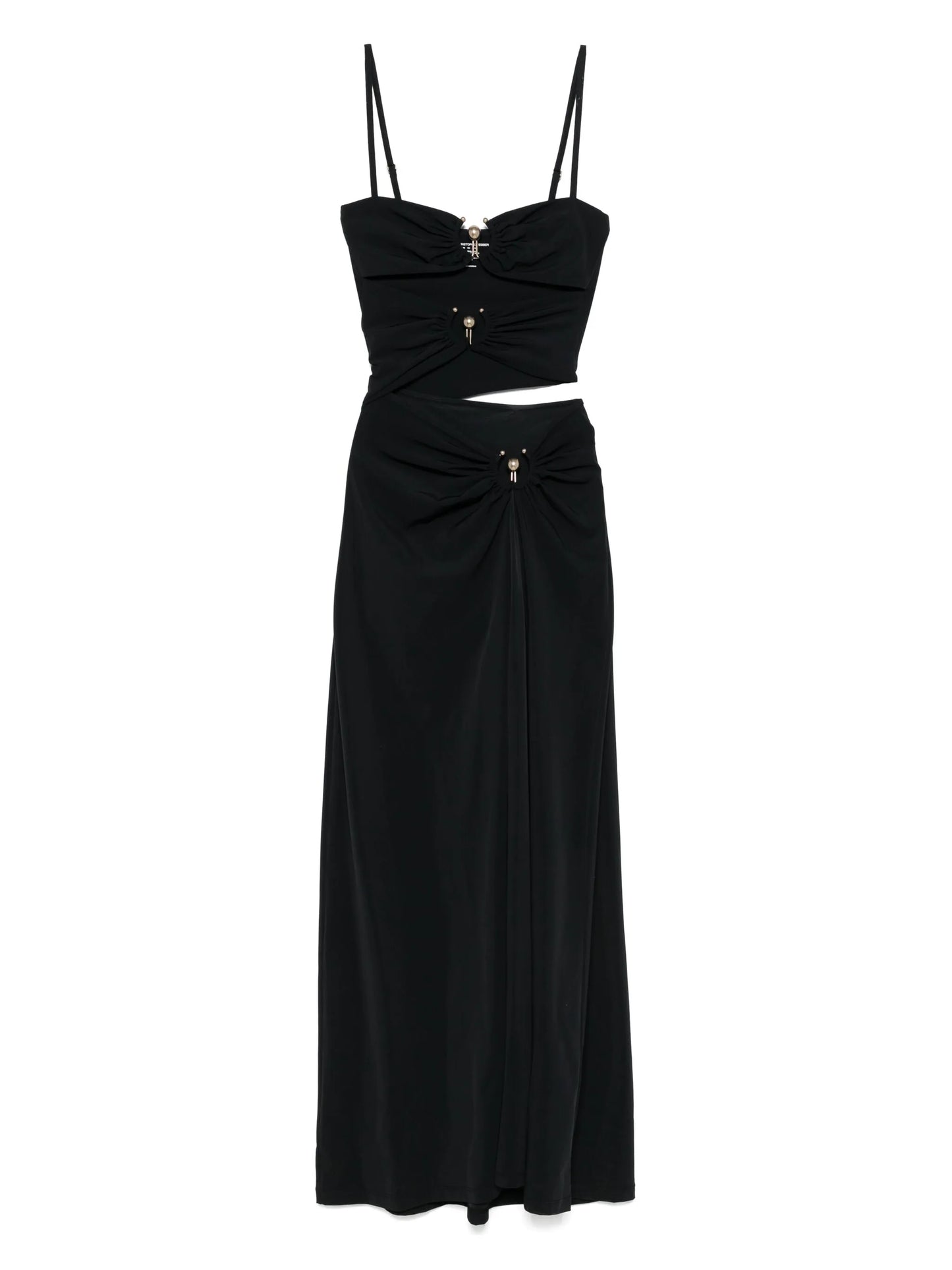 Orbit ruched maxi dress