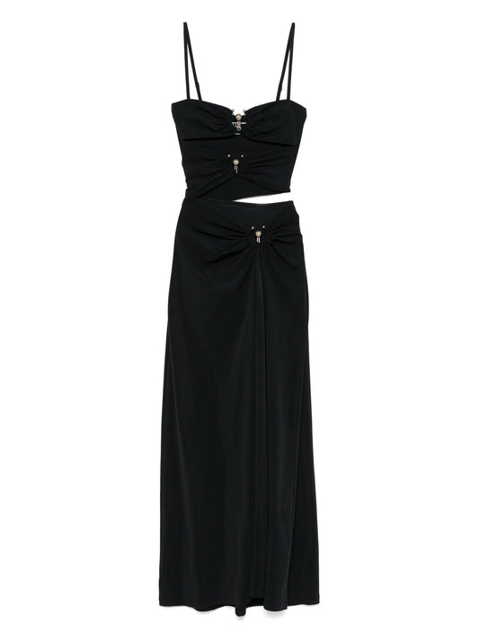 Orbit ruched maxi dress