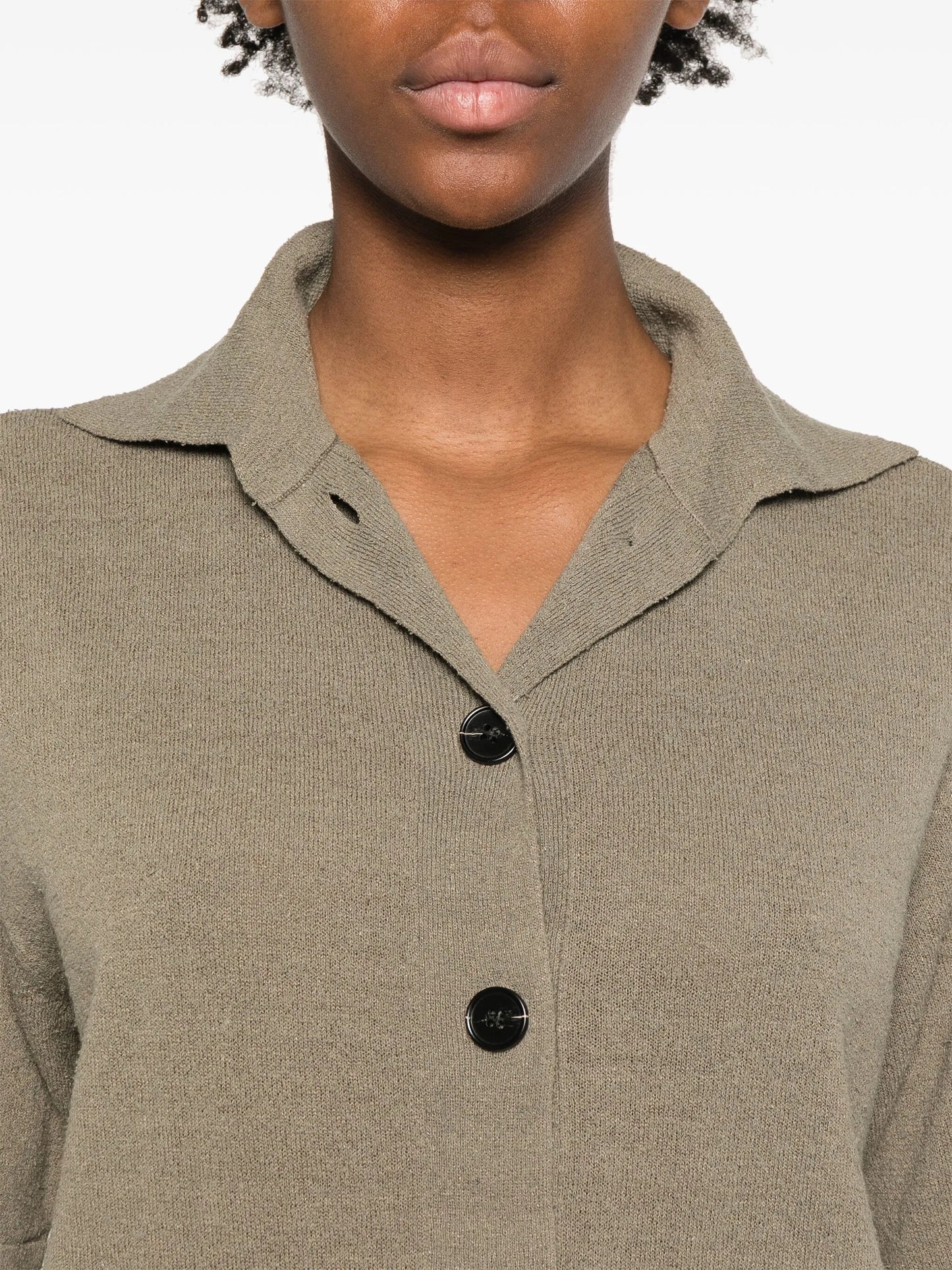 knitted polo top