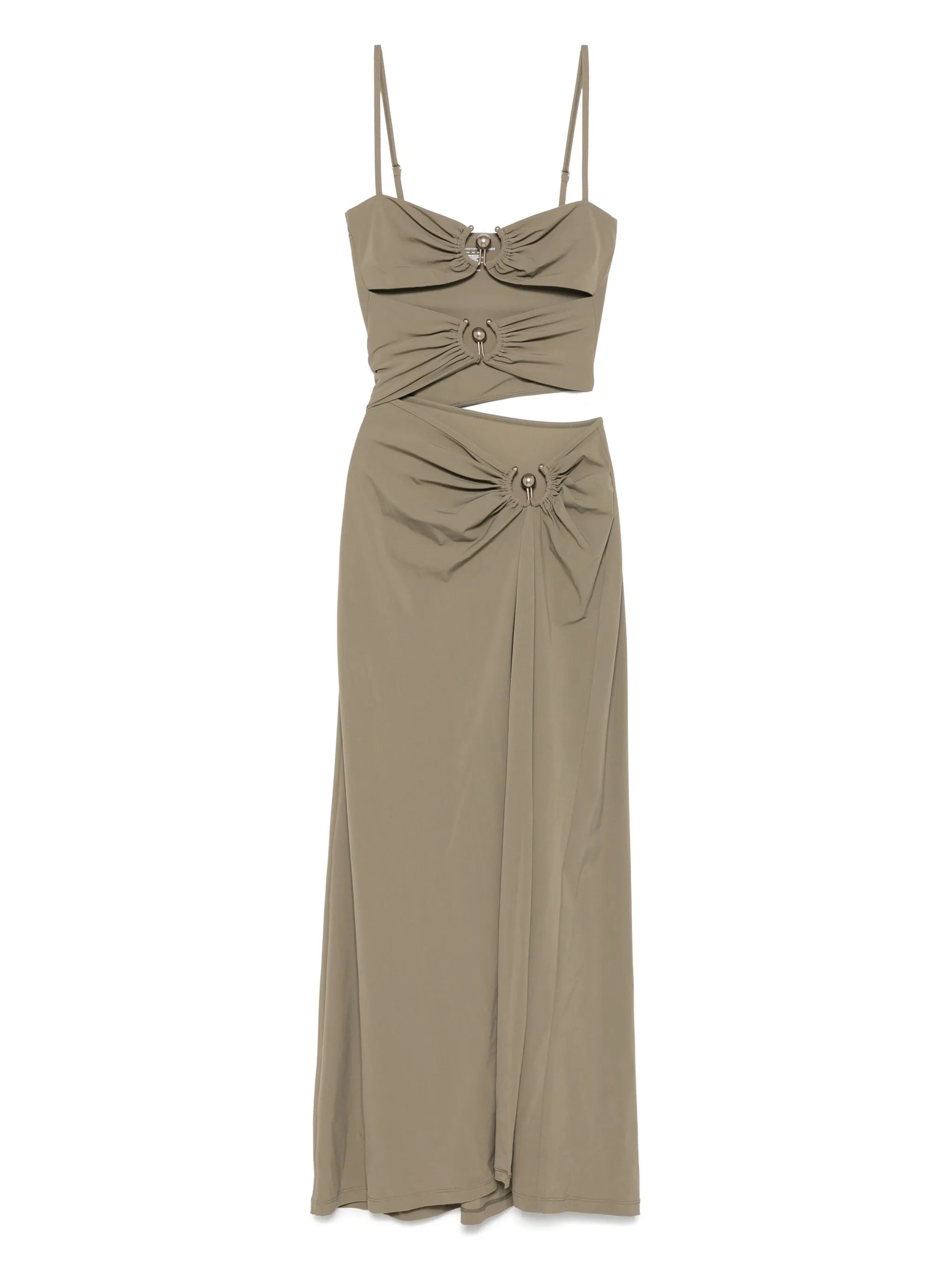ruched orbit midi dress