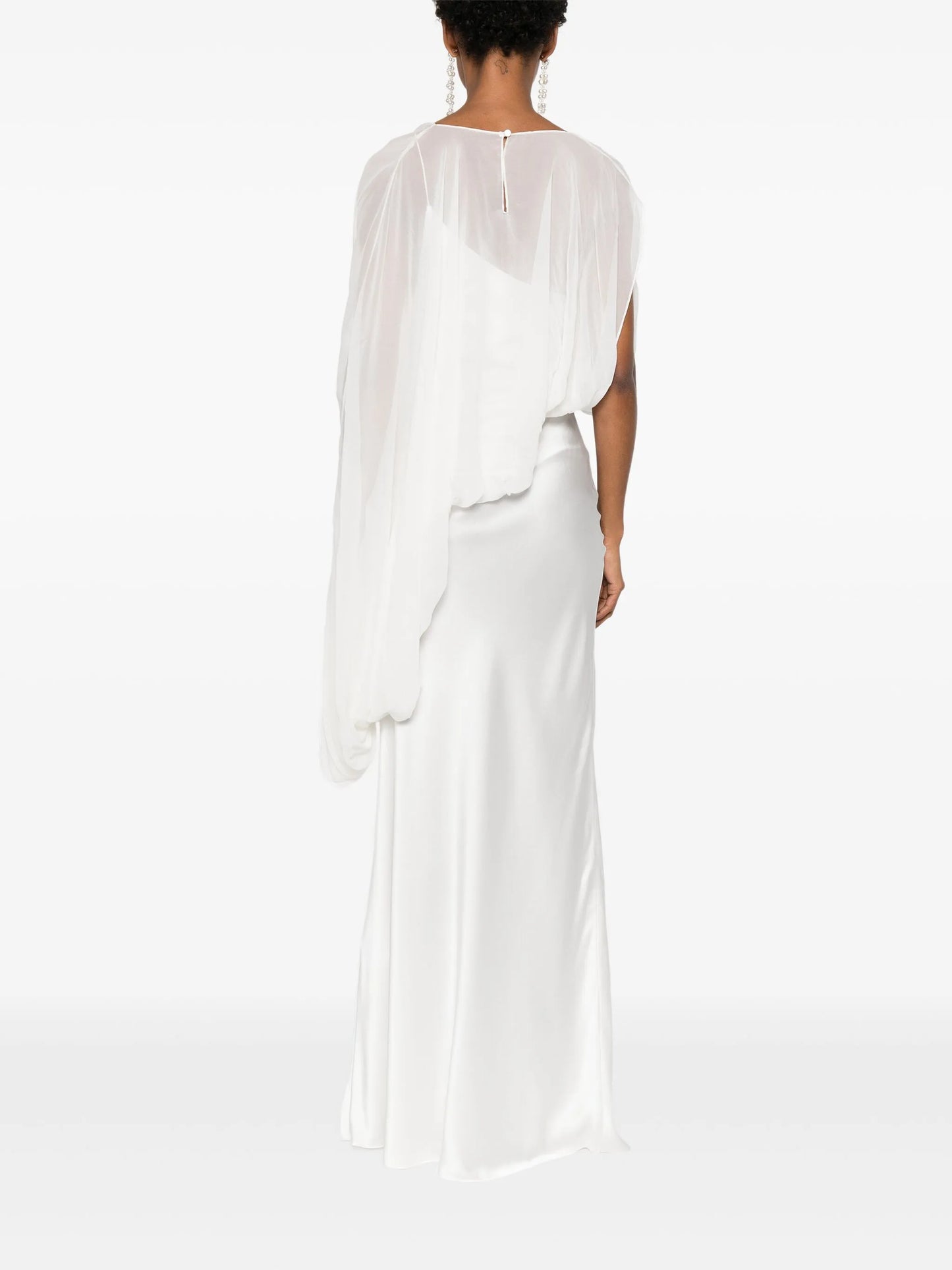 Cumulus draped gown